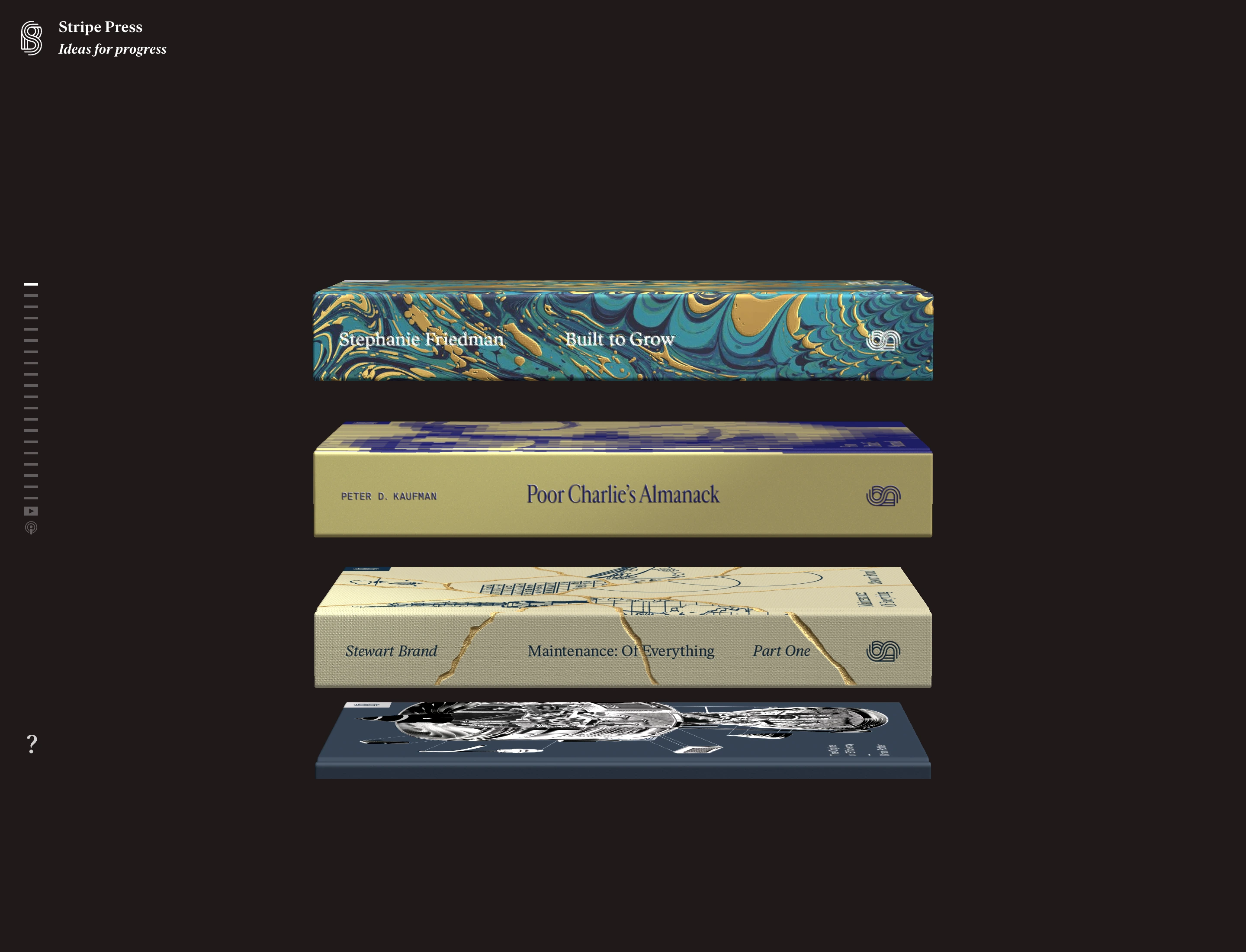 Stripe Press — 3D Book Shelf — captured interface