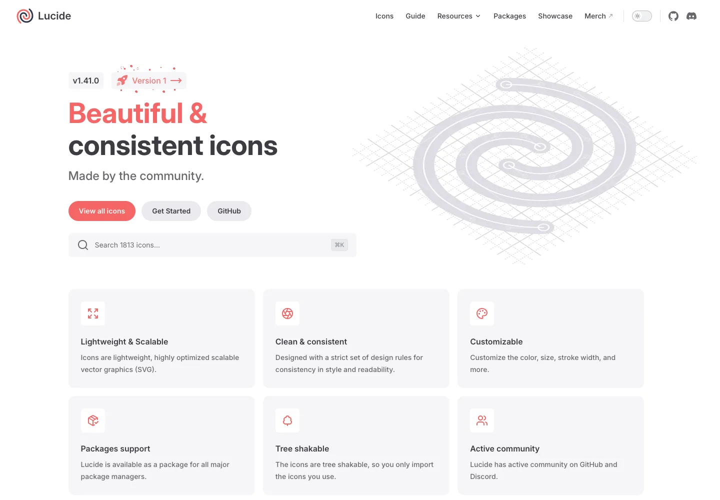 Lucide — captured interface