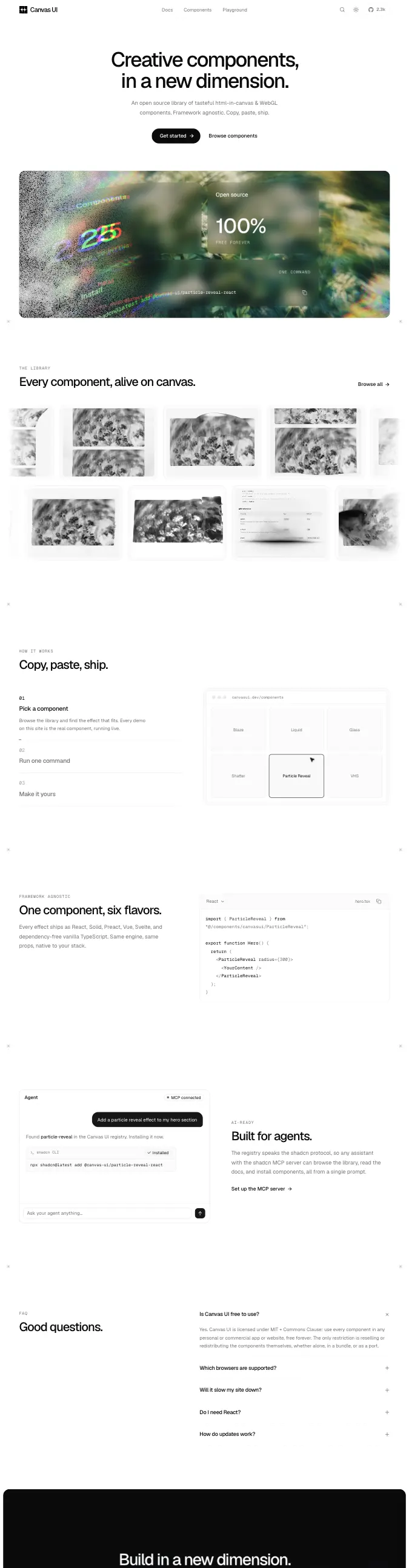 Canvas UI — captured interface