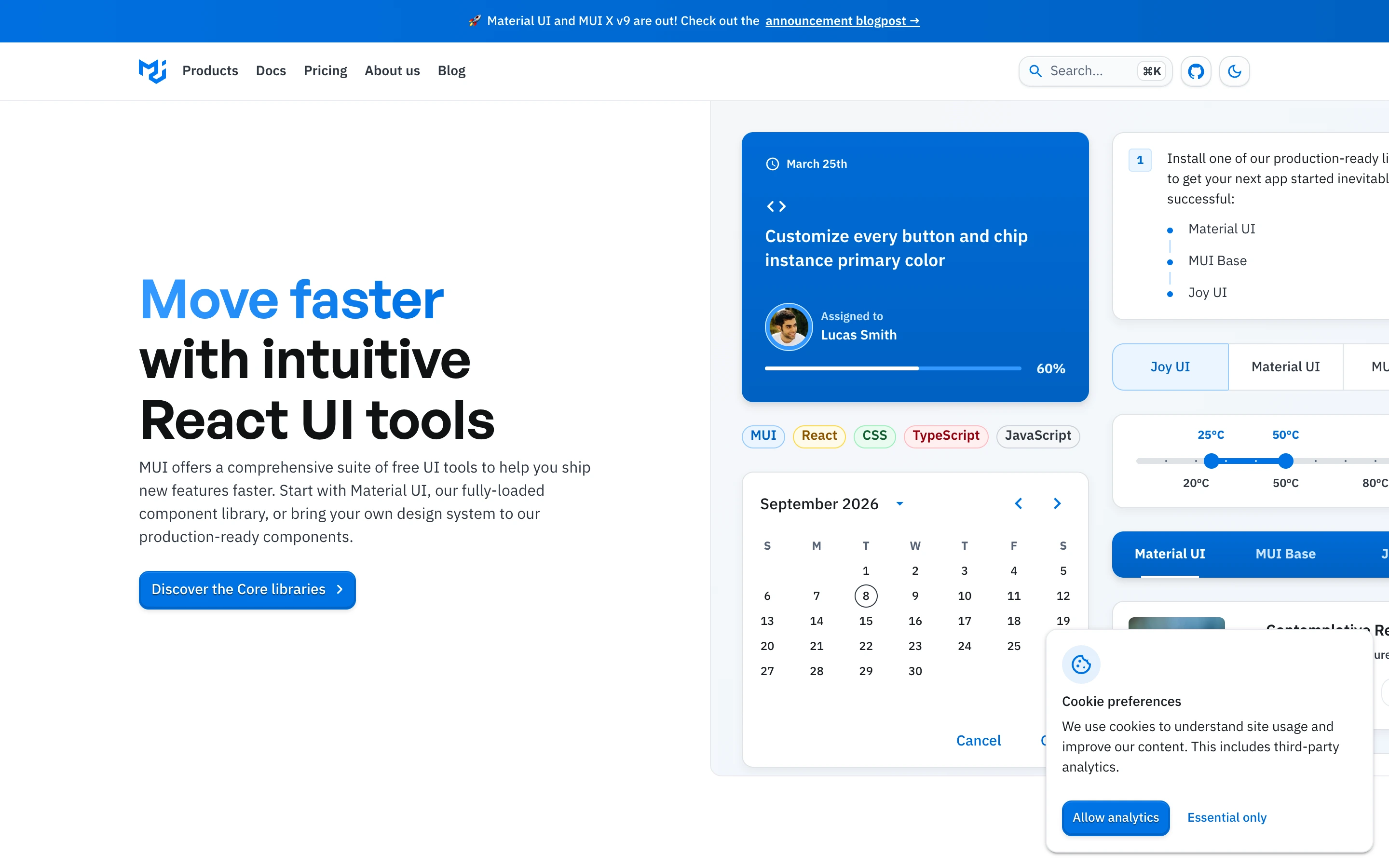 MUI — captured interface
