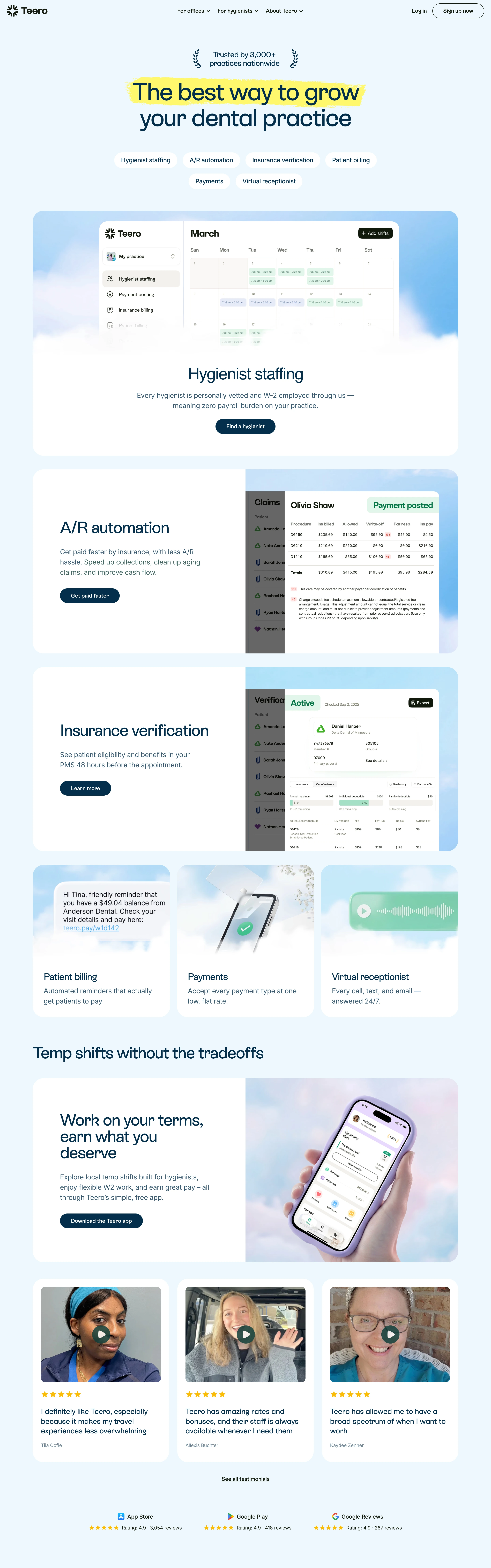 Teero — Highlighter Dental Ops — captured interface