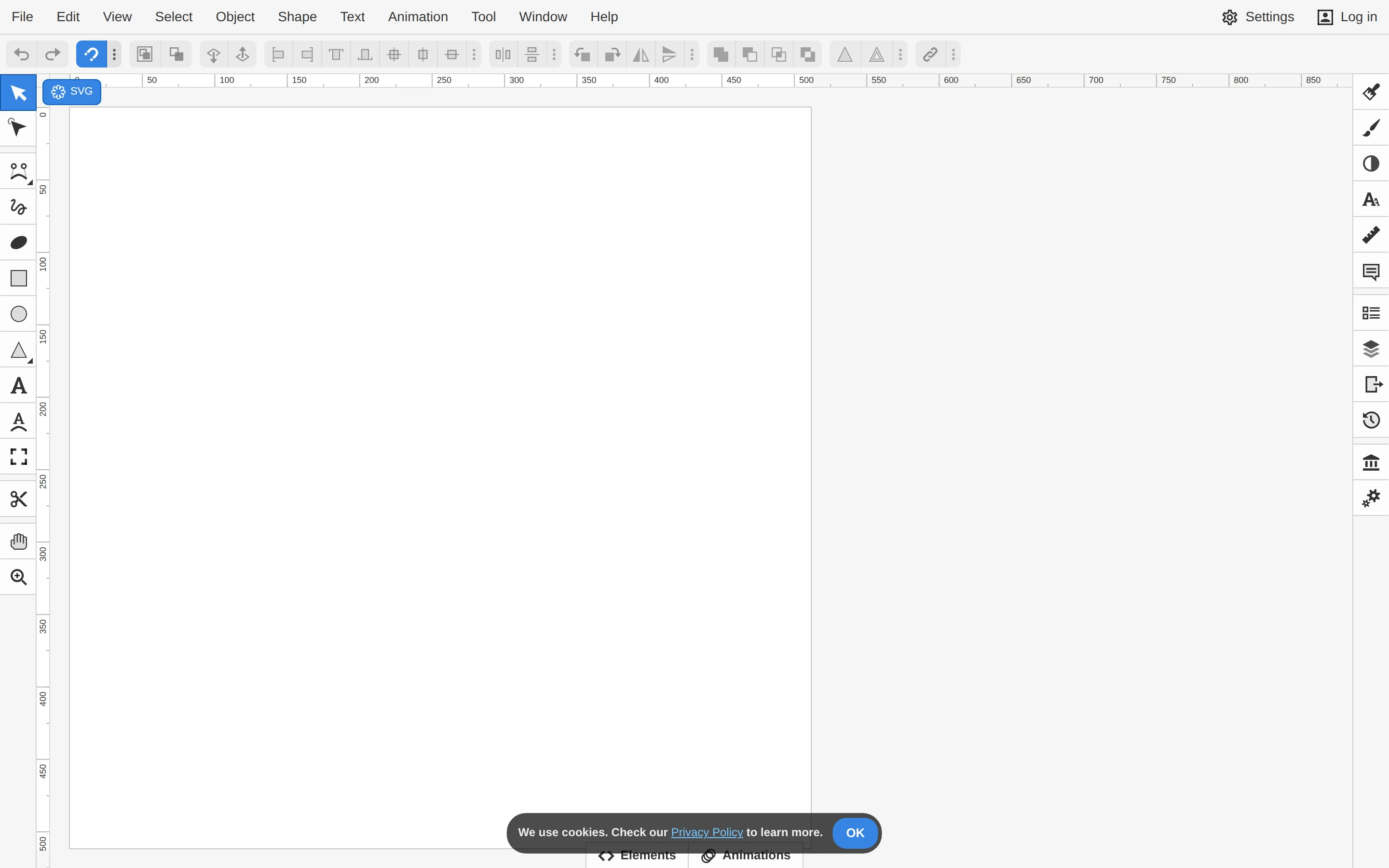 Boxy SVG — Vector editor — captured interface