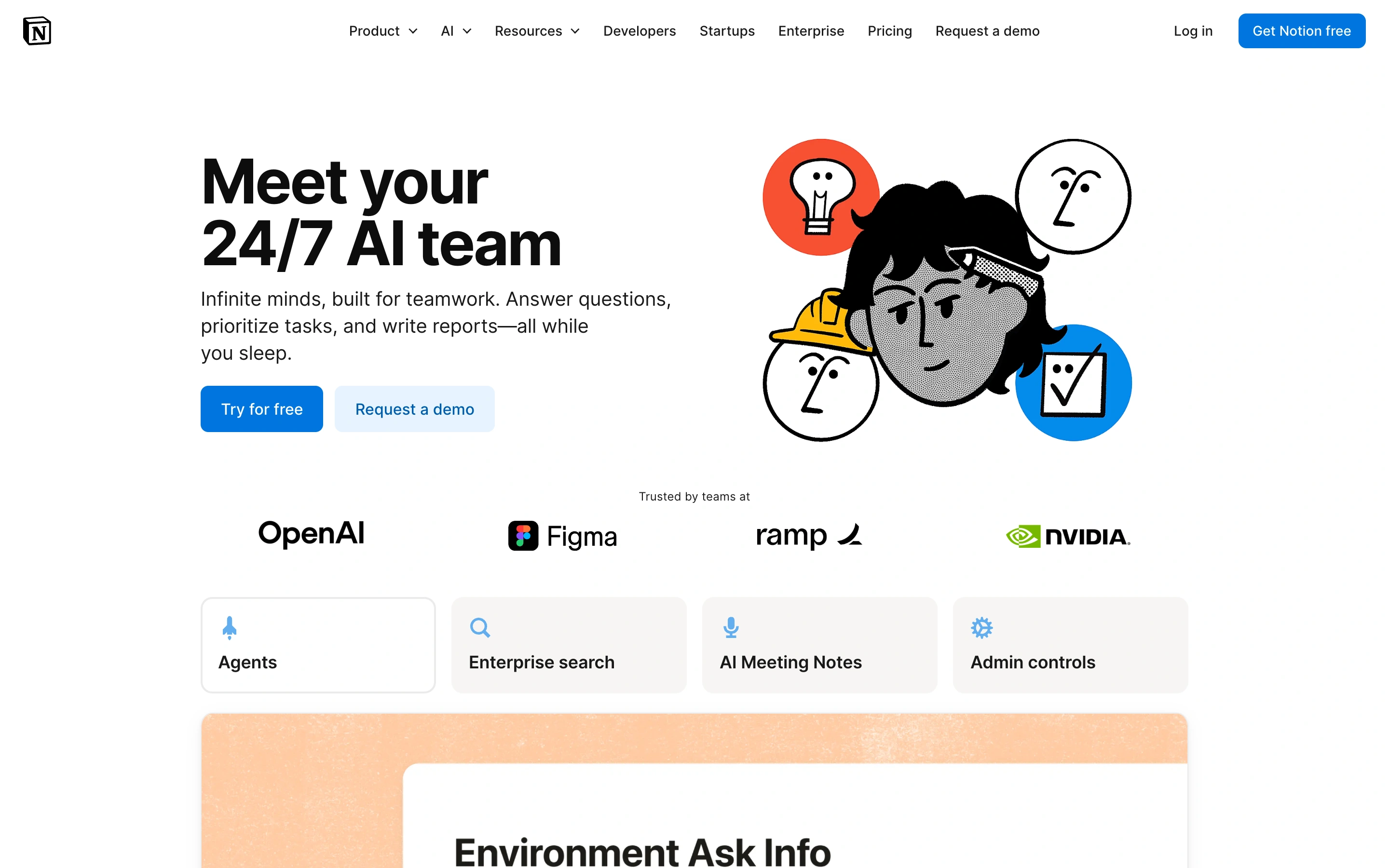 Notion AI — captured interface