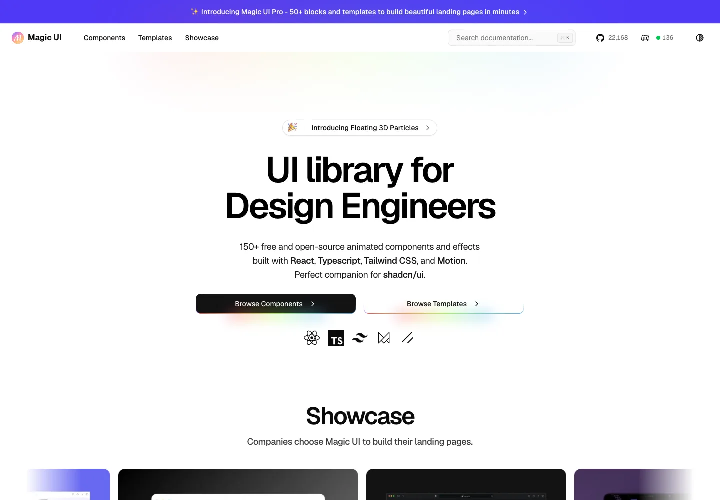 Magic UI — captured interface