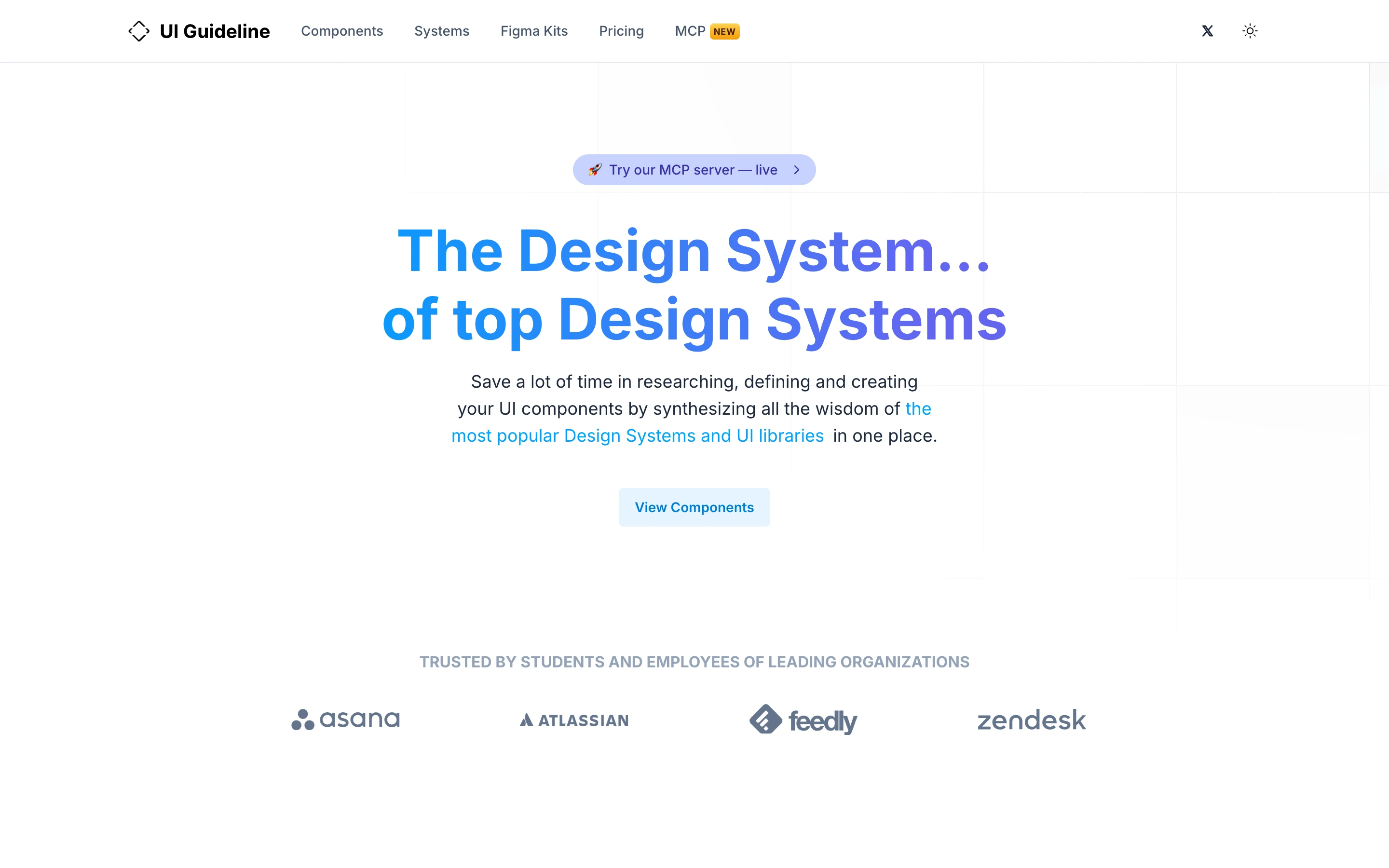 UI Guideline — captured interface
