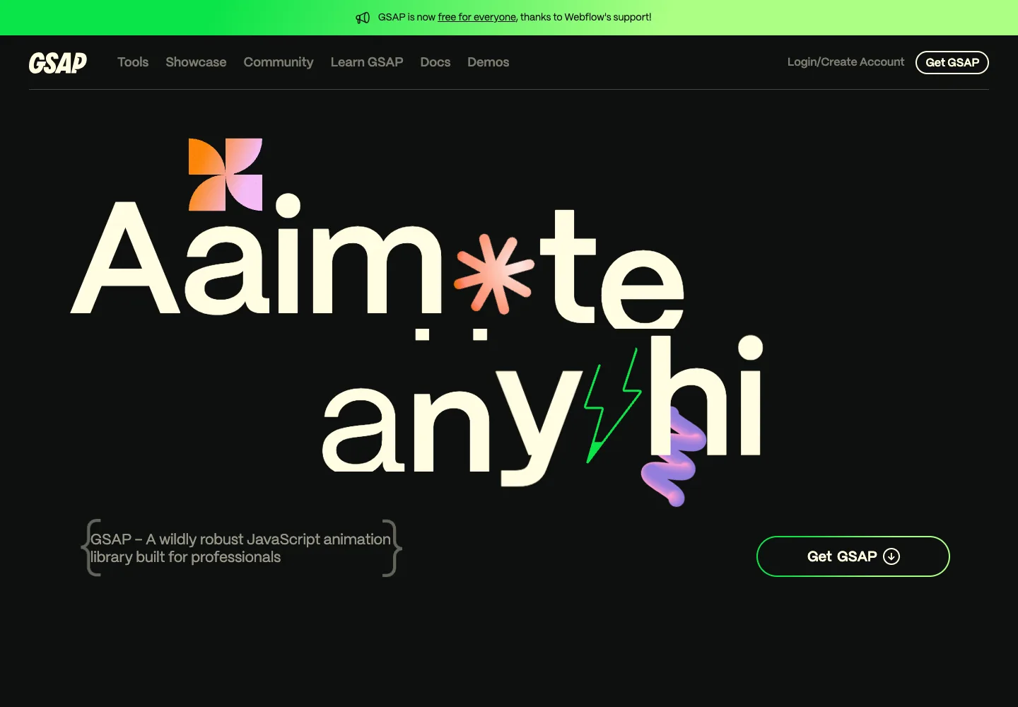 GSAP — captured interface