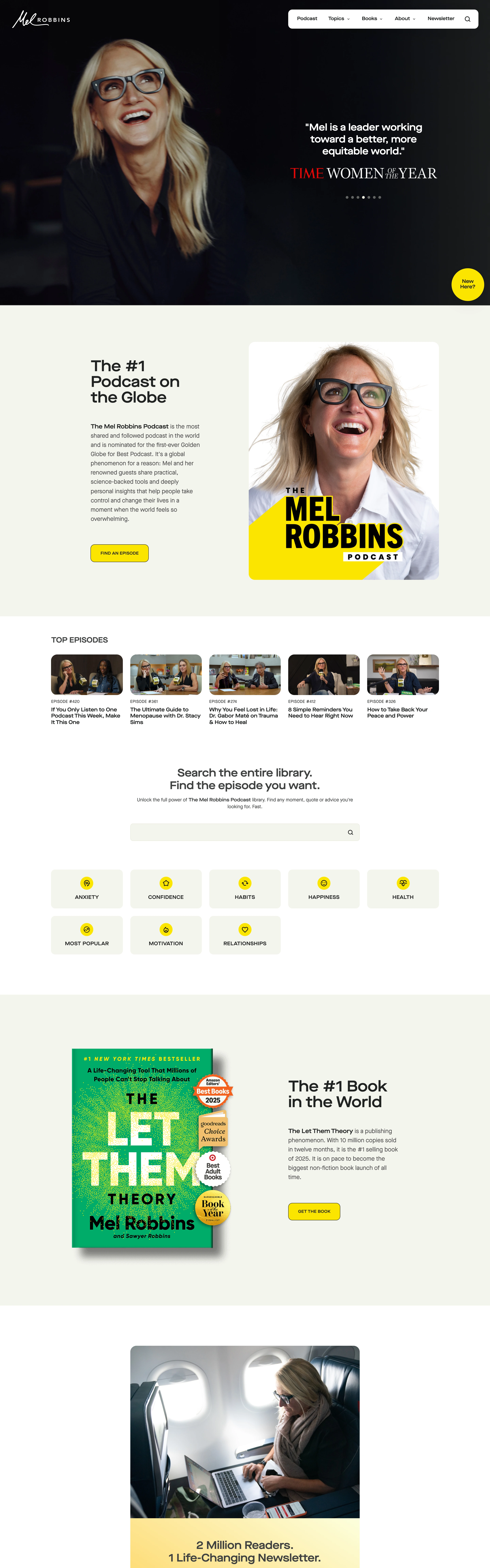 Mel Robbins — captured interface