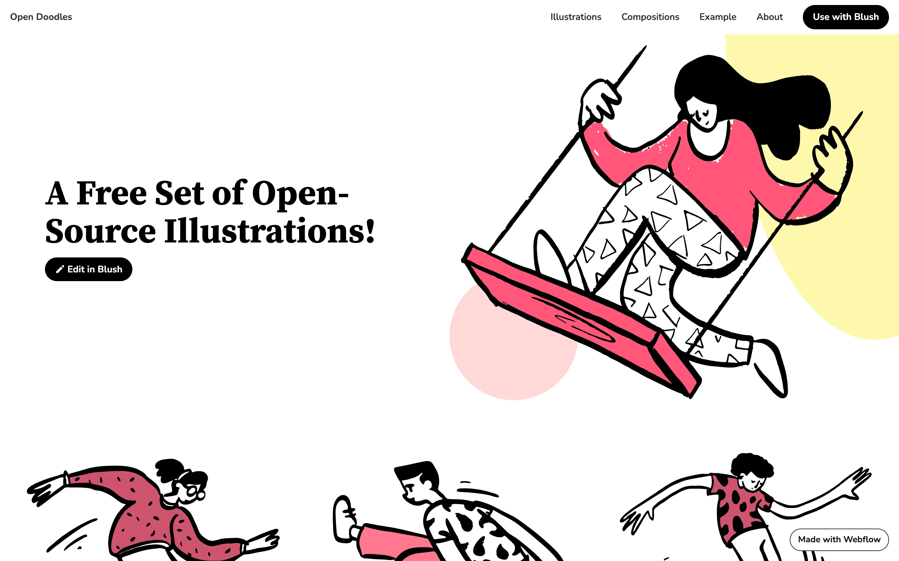 Open Doodles — captured interface