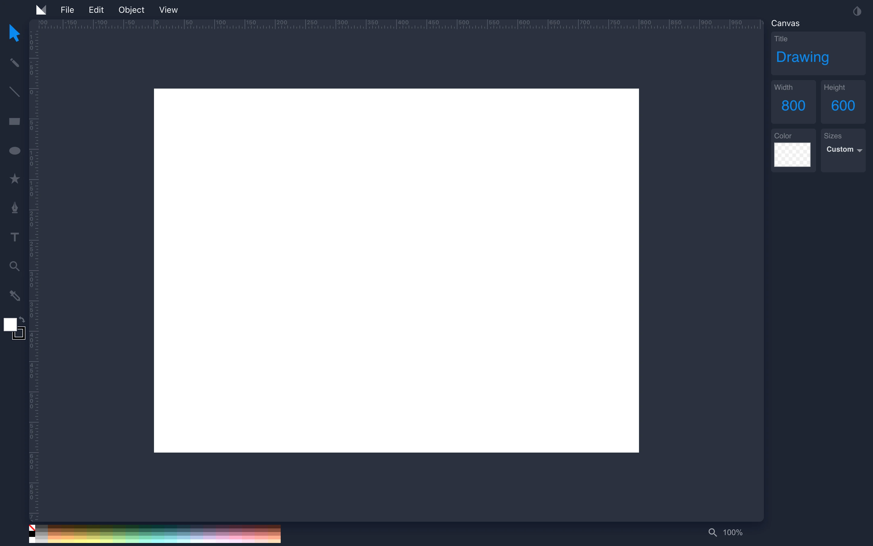 Method Draw — Empty SVG canvas — captured interface