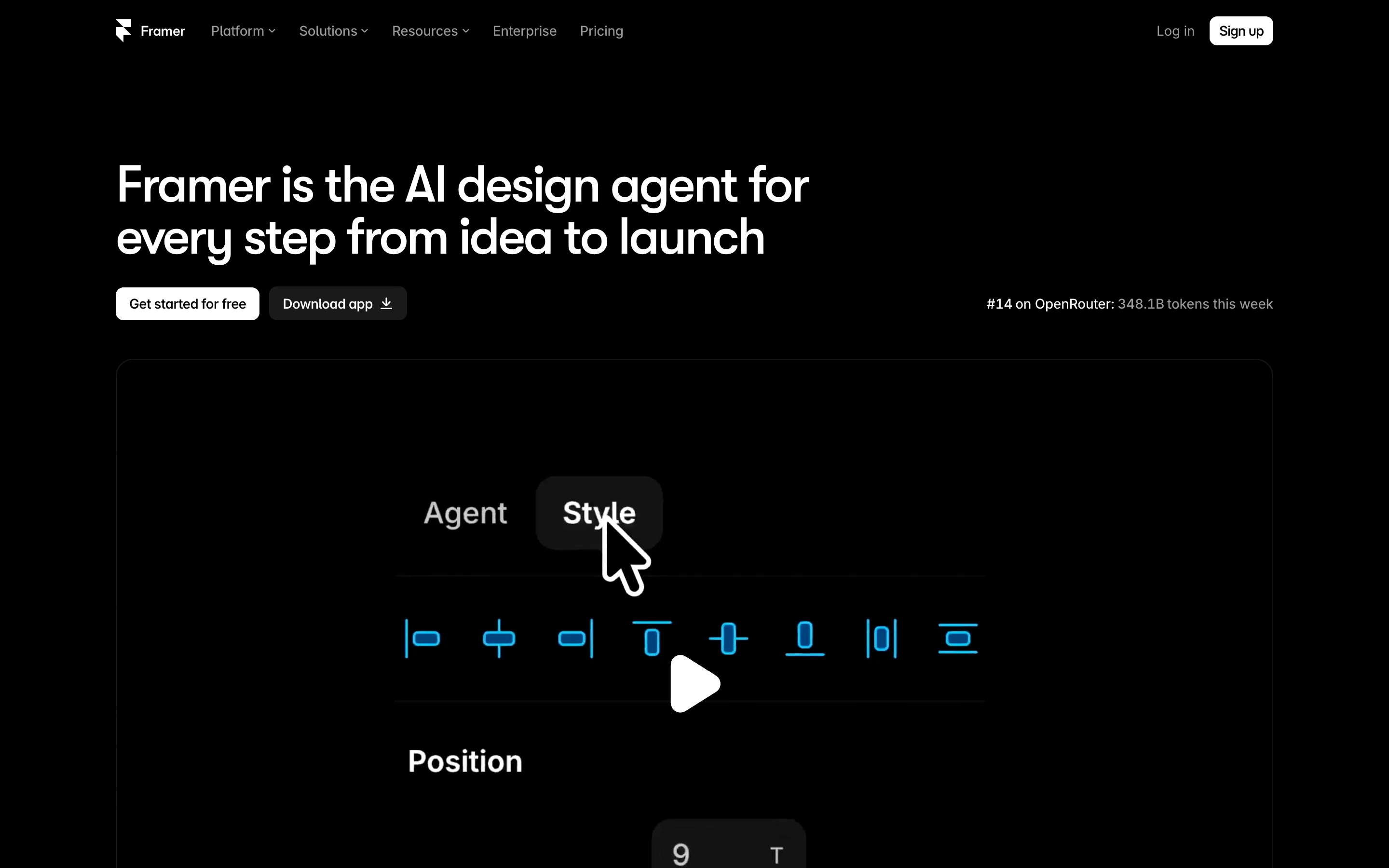 Framer — captured interface