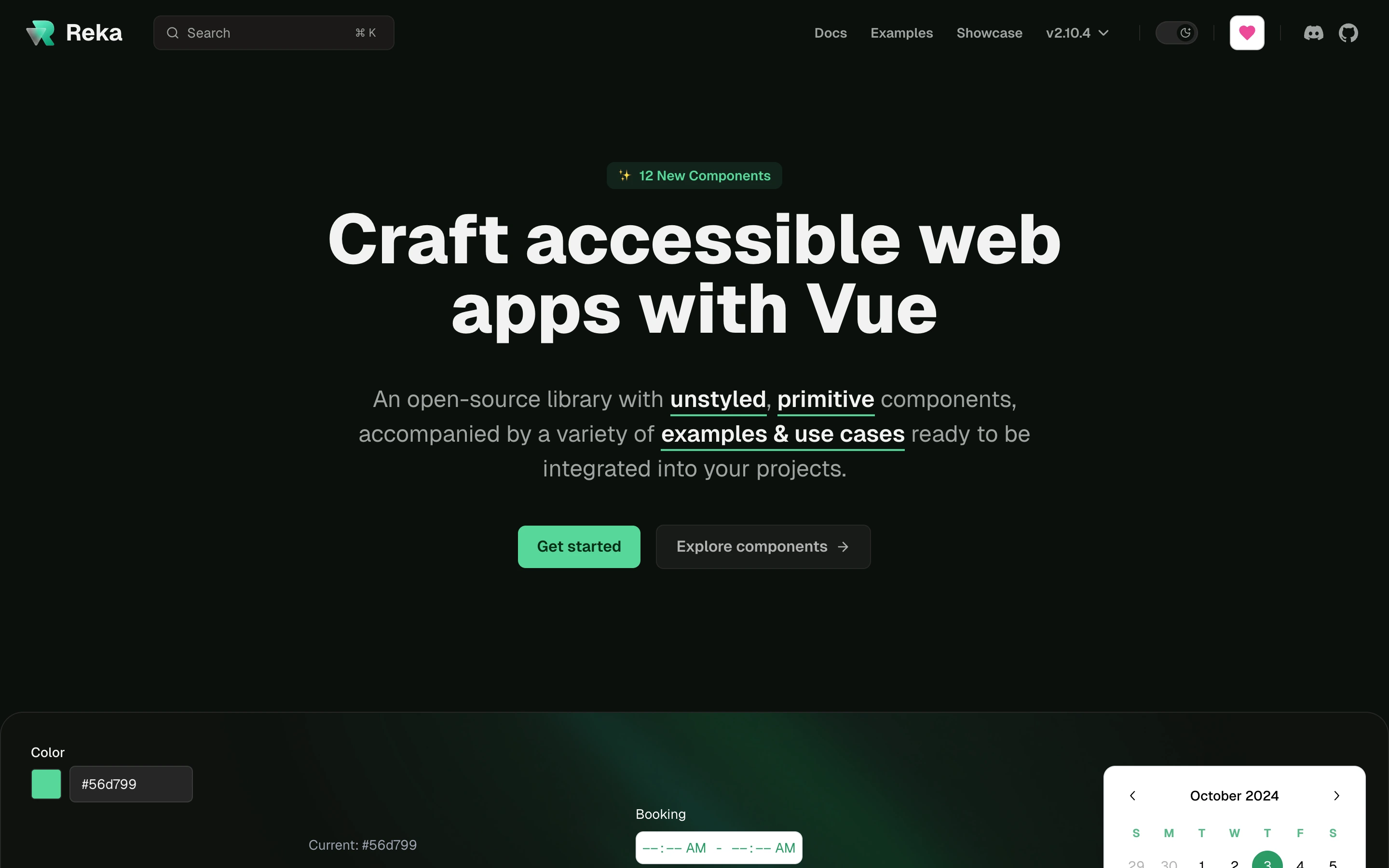 Reka UI — captured interface