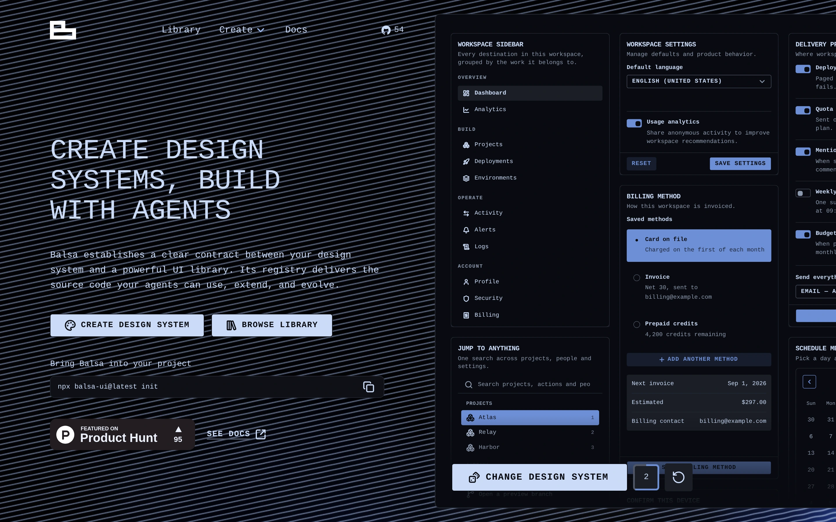 Balsa UI — captured interface