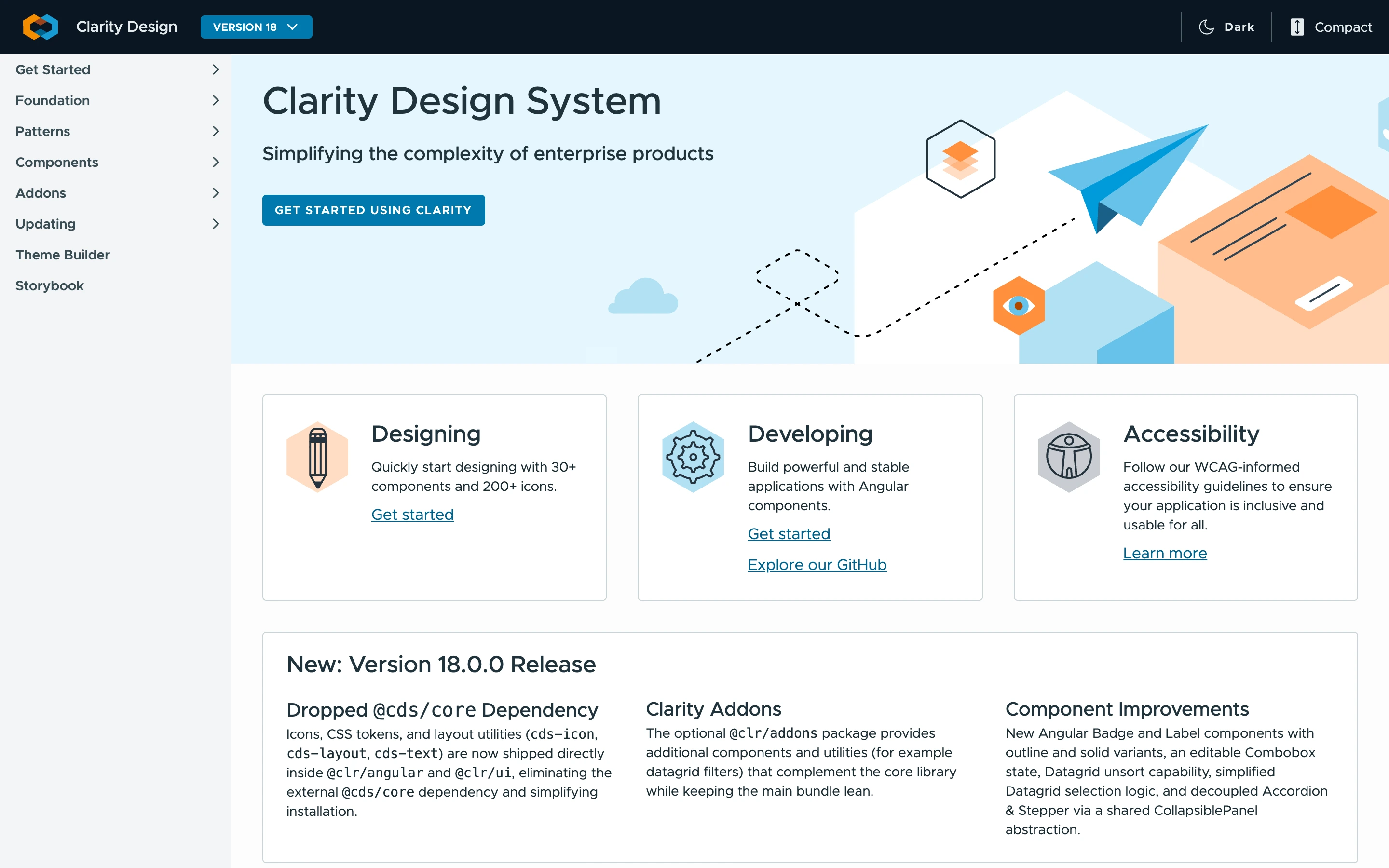 Clarity Design — captured interface