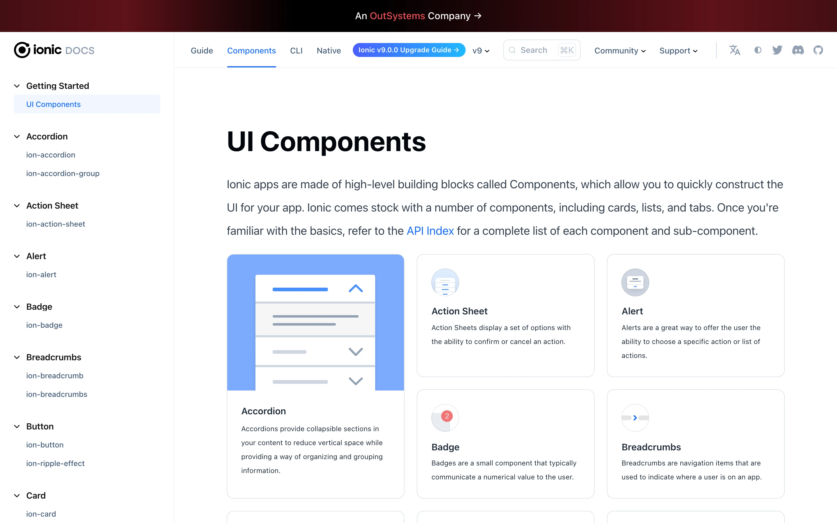 Ionic Components — captured interface