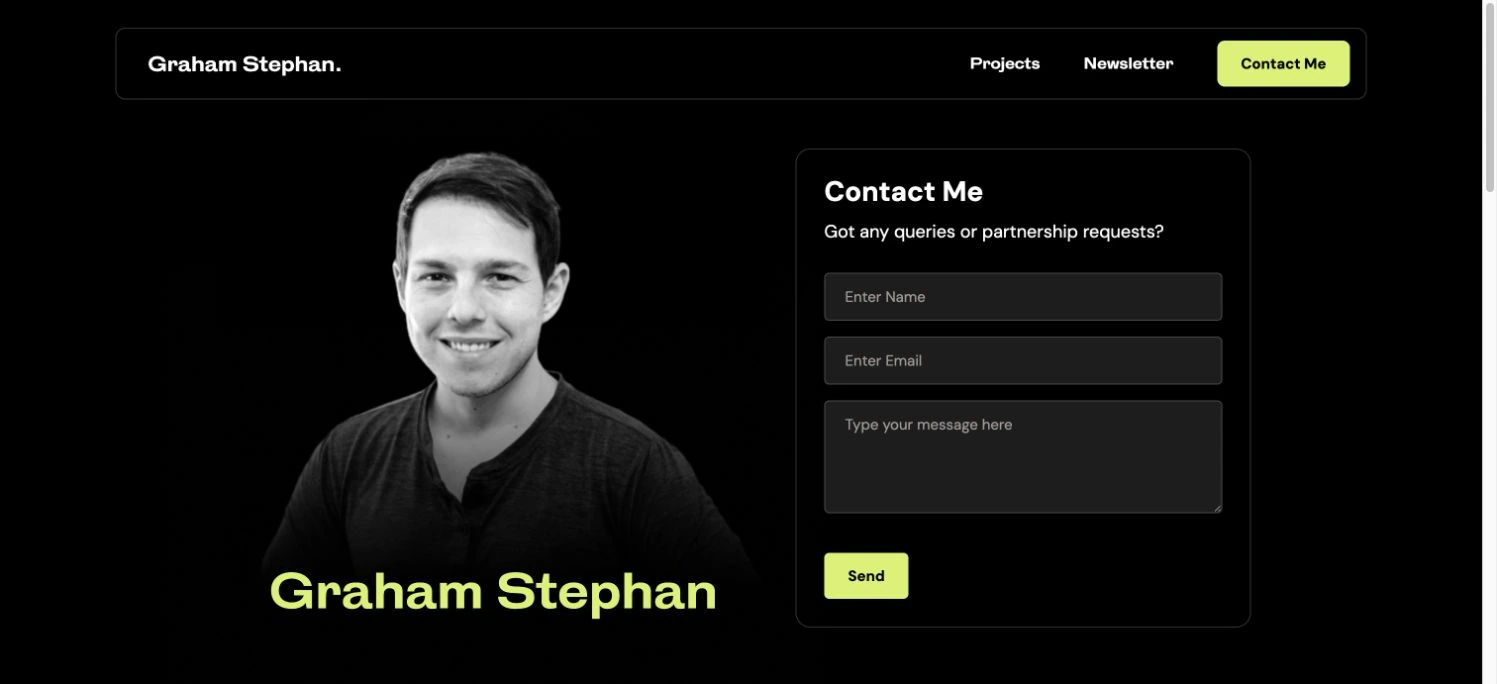 Graham Stephan — captured interface