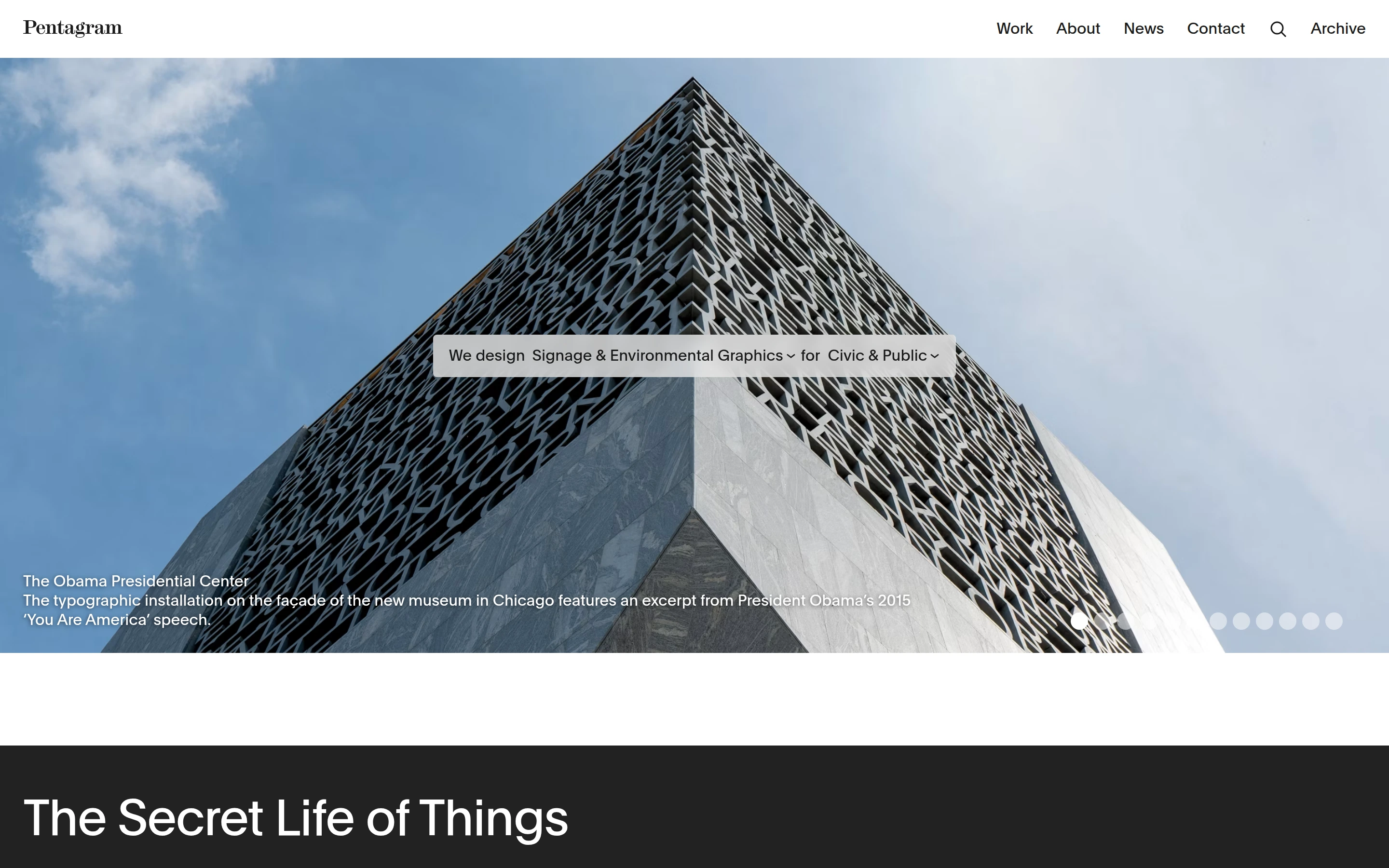 Pentagram — captured interface