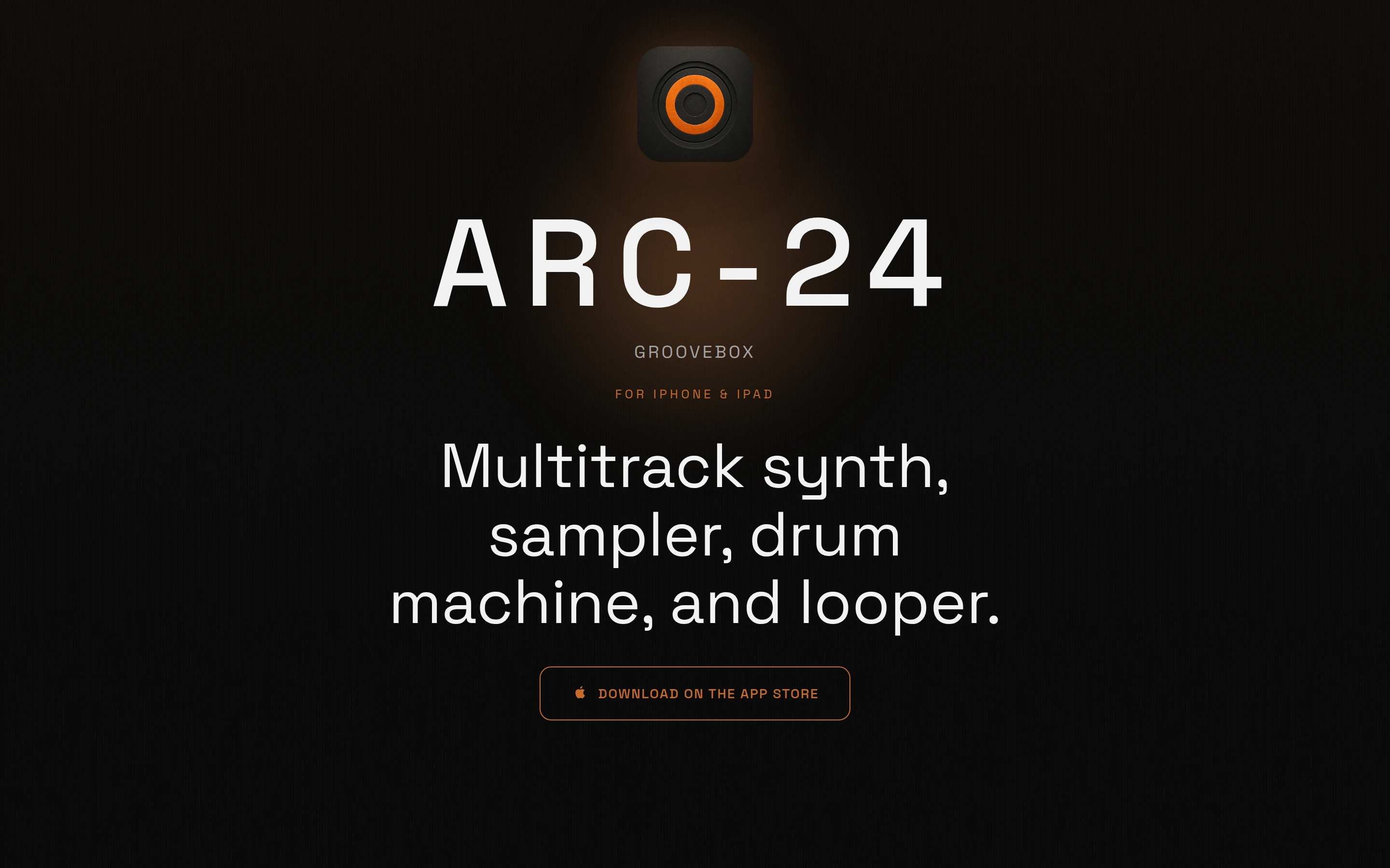 ARC-24 Multitrack Groovebox for iOS — captured interface