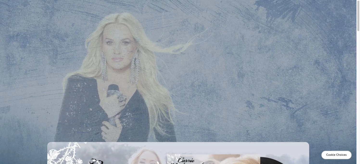 Carrie Underwood — captured interface