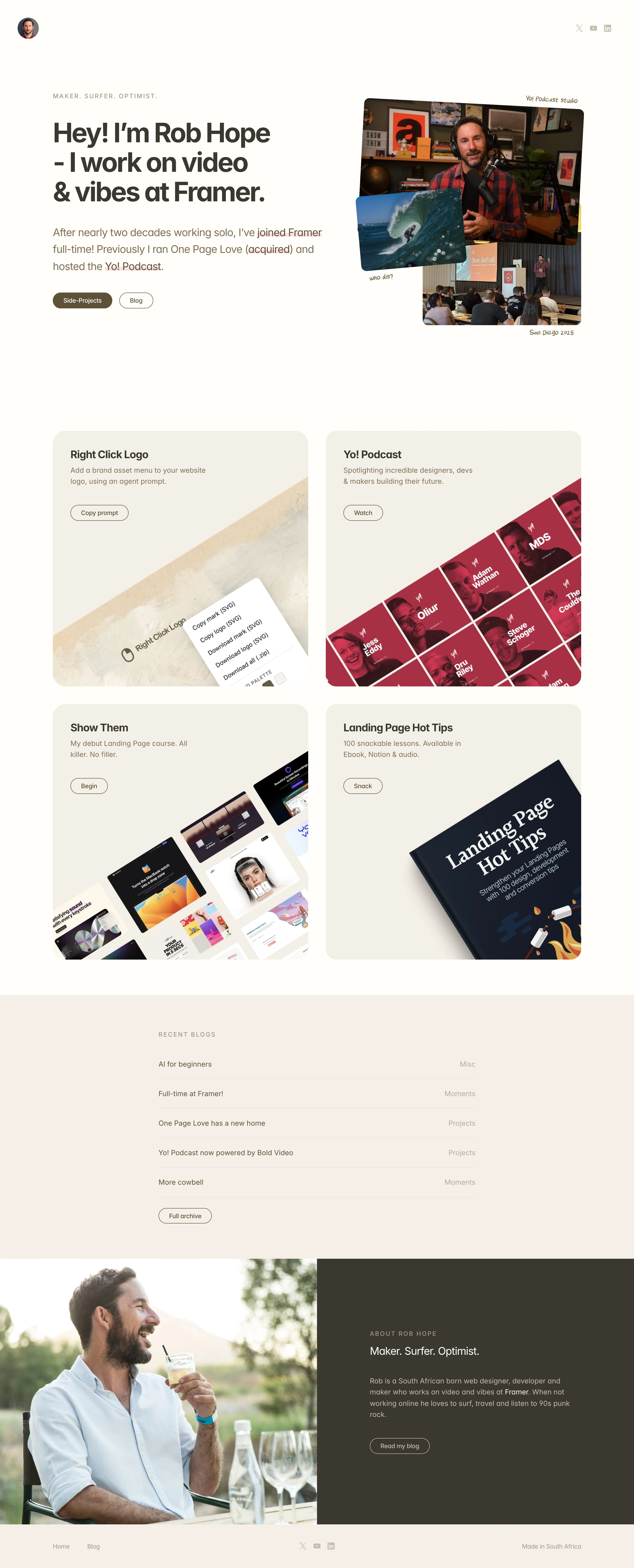 Rob Hope — captured interface