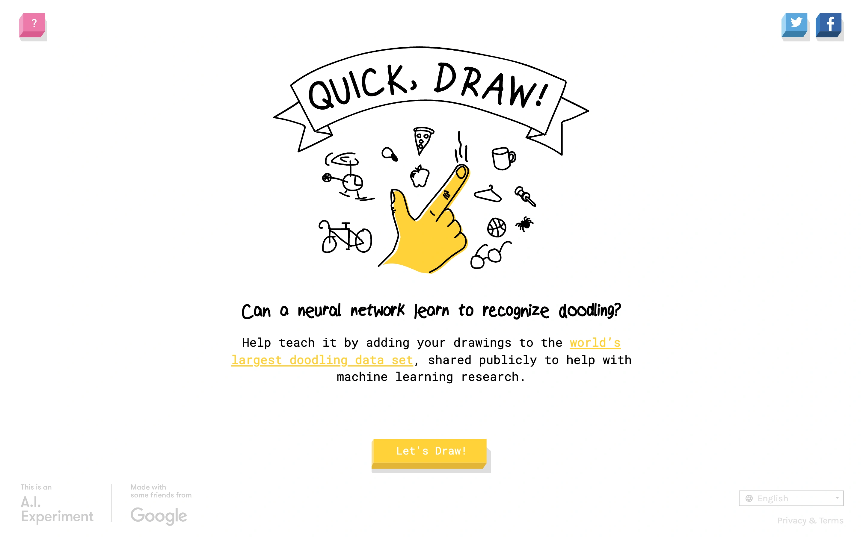 Quick, Draw! — Game introduction — captured interface