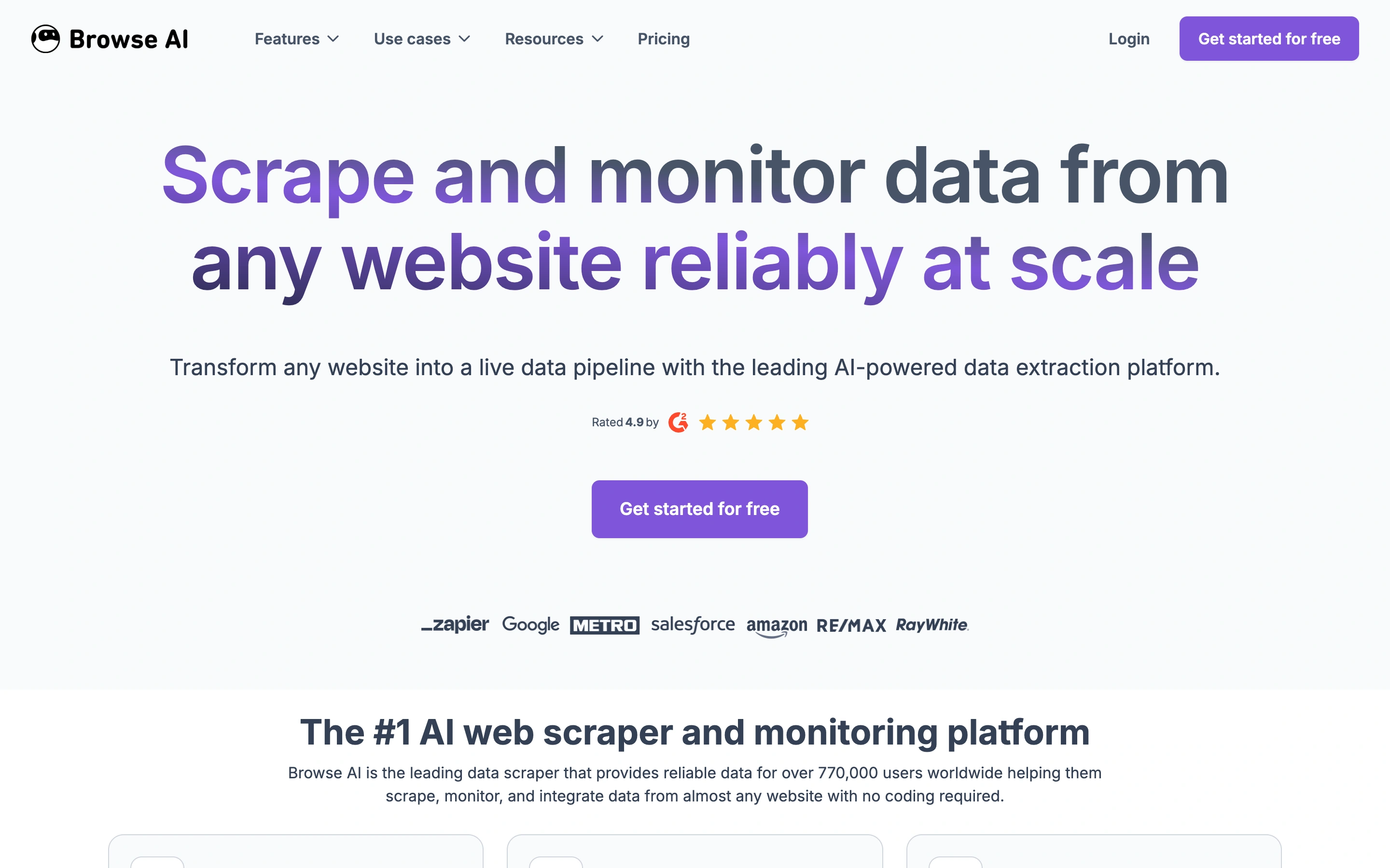 Browse AI — captured interface