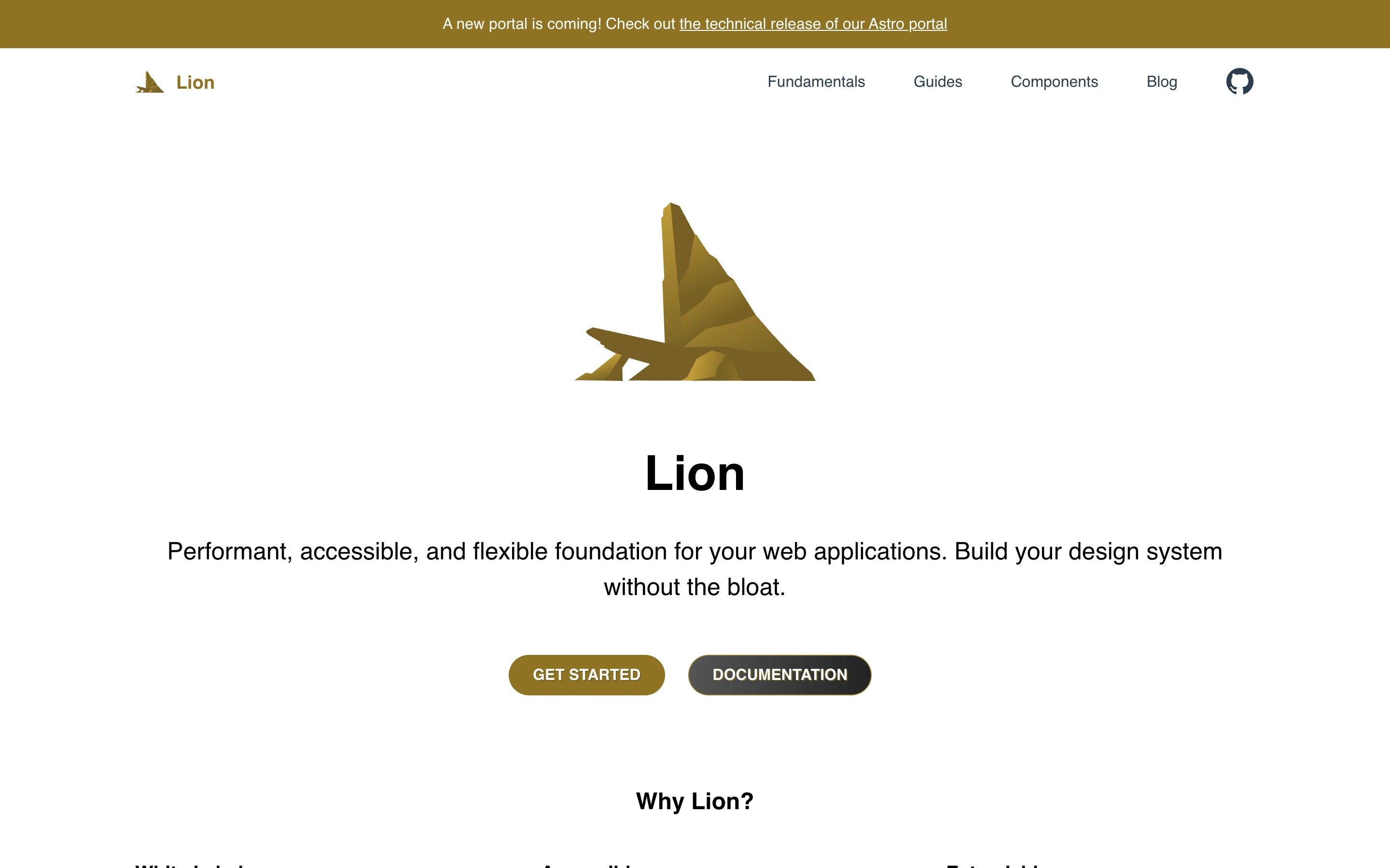 Lion Web Components — captured interface