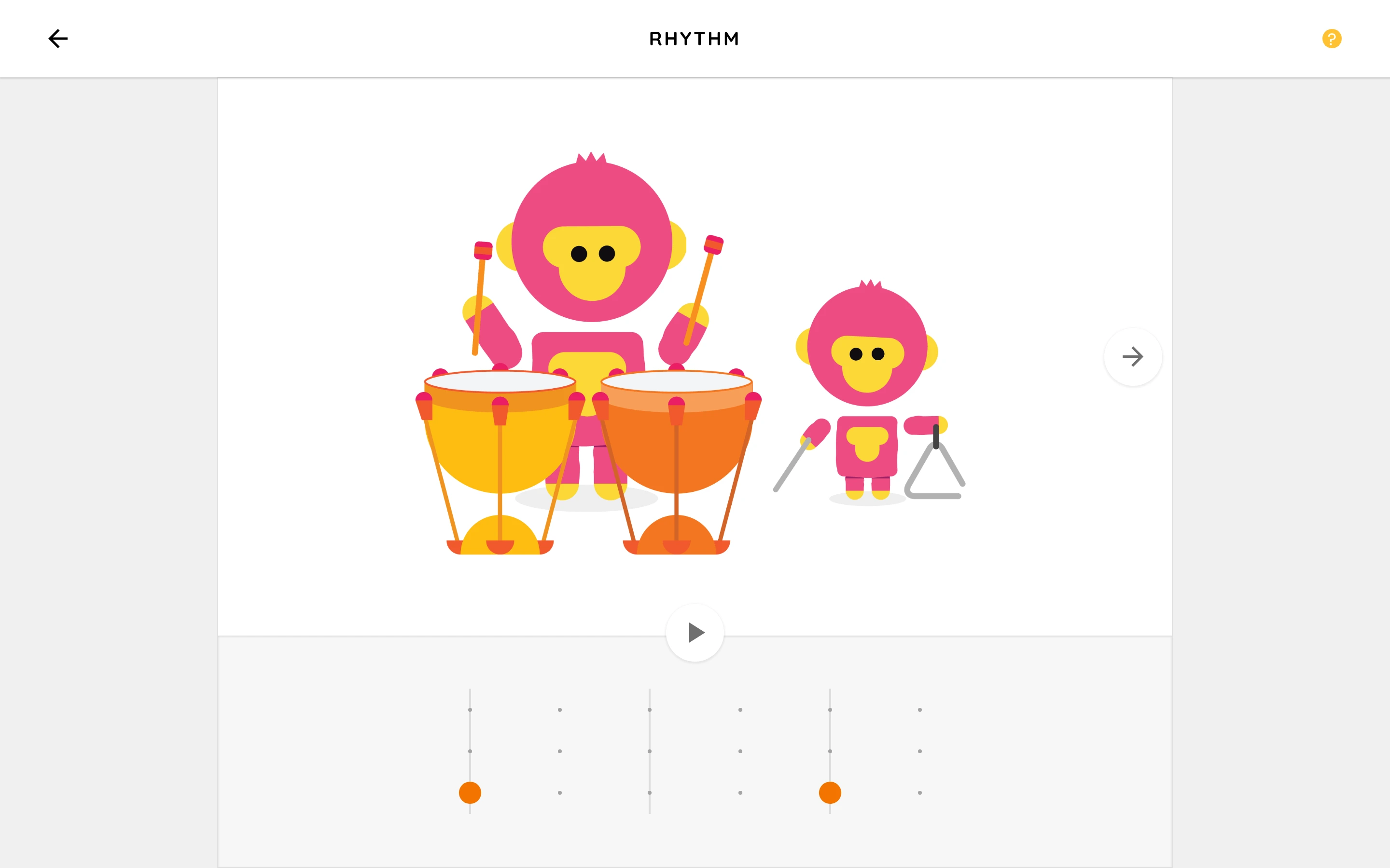 Chrome Music Lab — Rhythm — captured interface