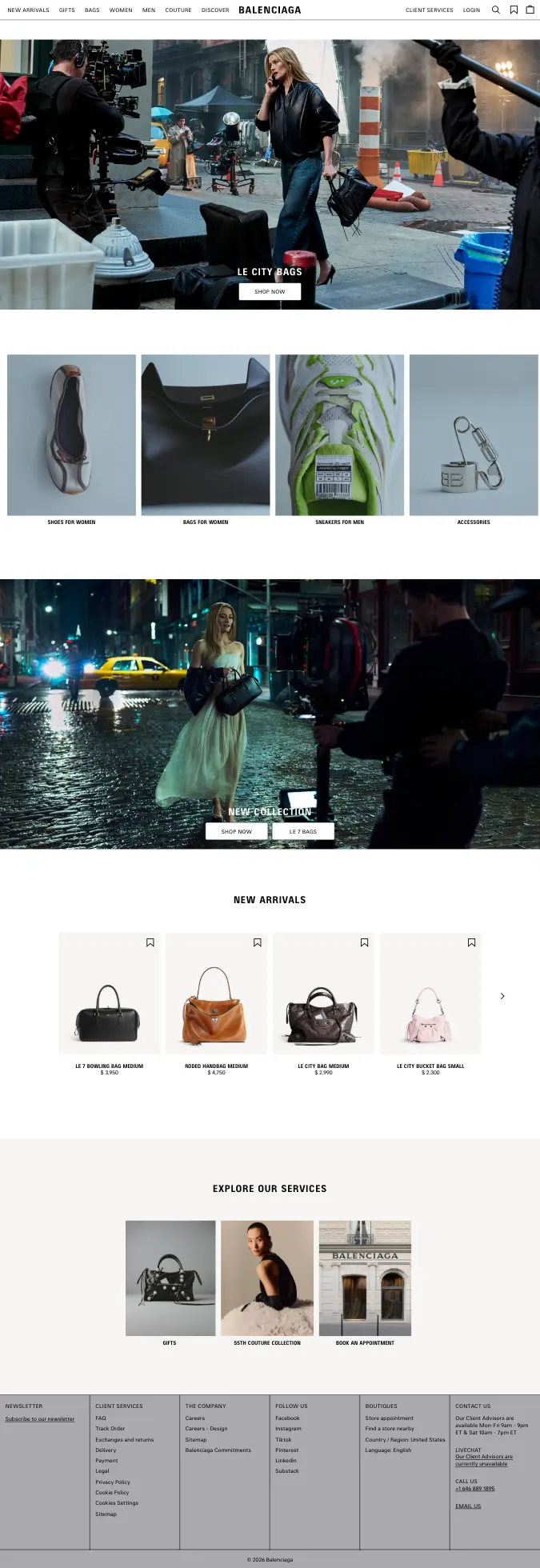 Balenciaga — Luxury Fashion Black — captured interface