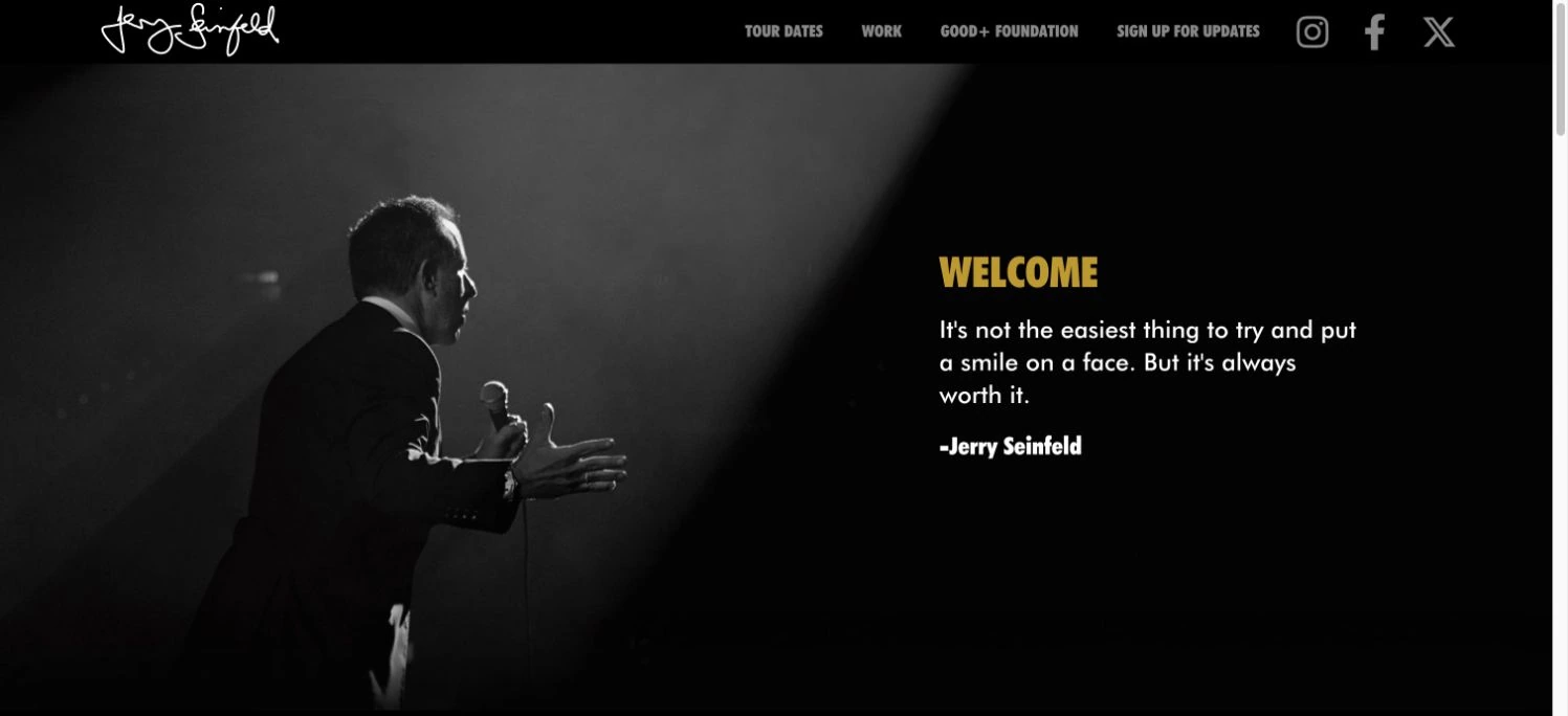 Jerry Seinfeld — captured interface