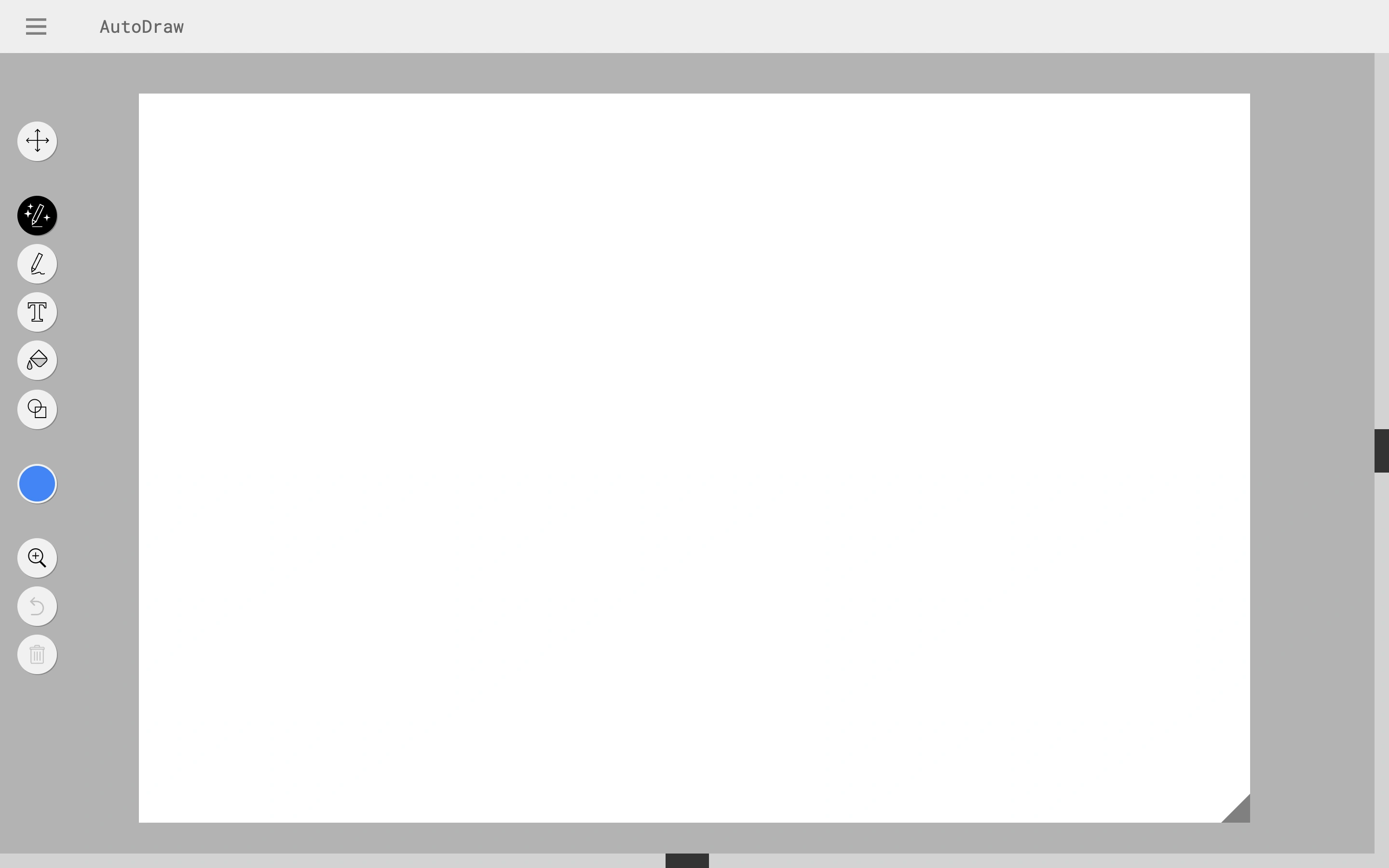 AutoDraw — Drawing canvas — captured interface