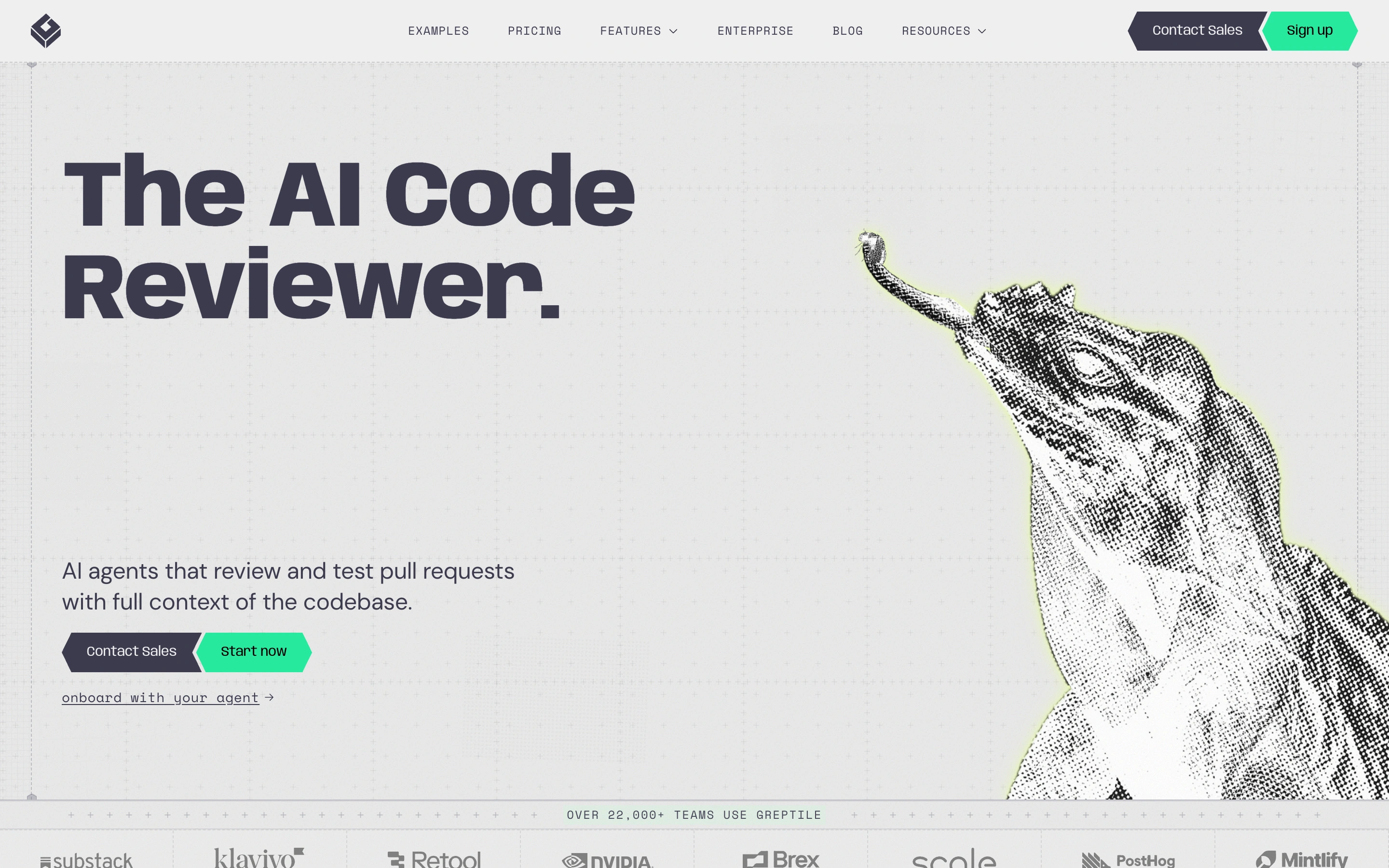 Greptile — captured interface