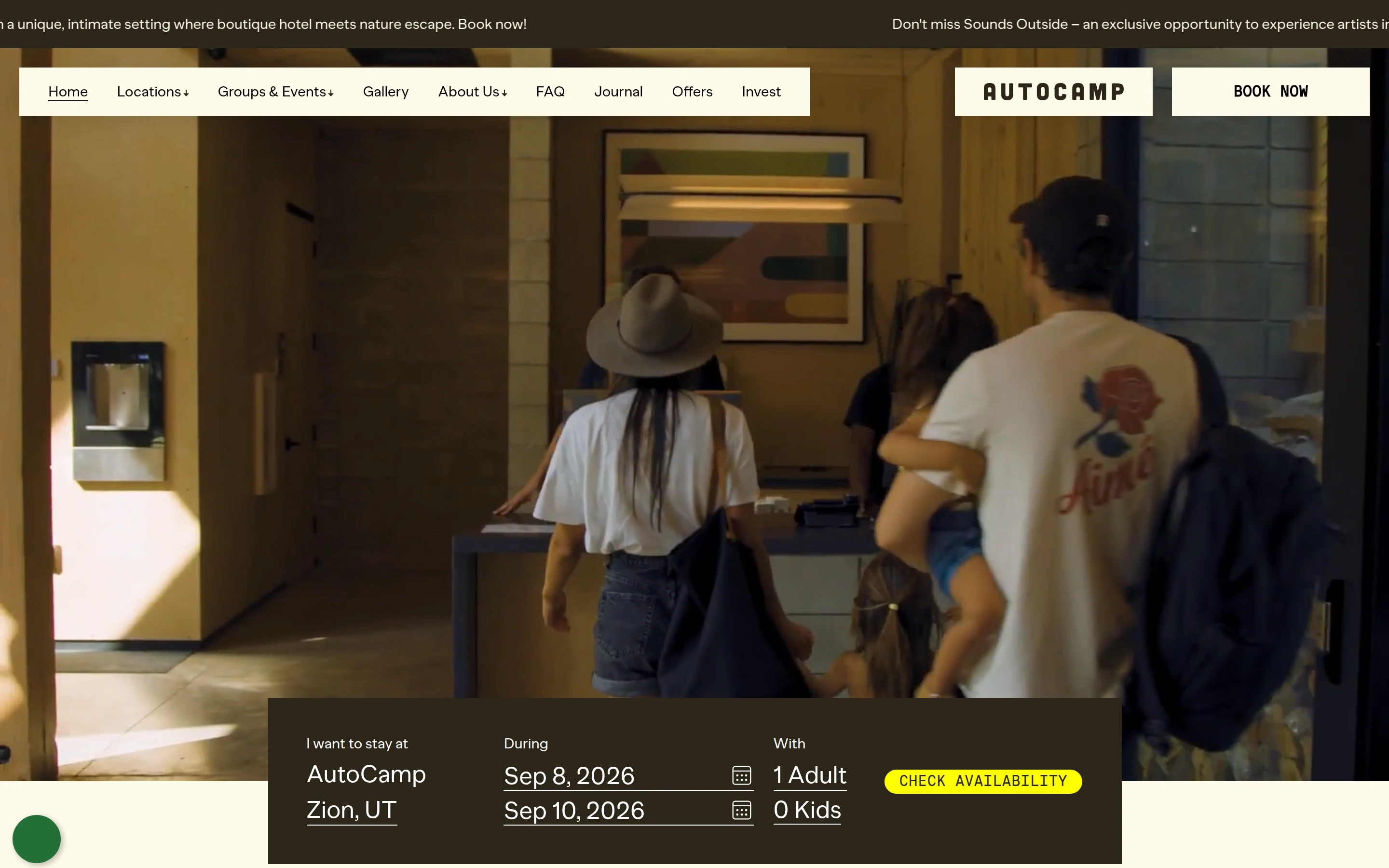 AutoCamp — captured interface
