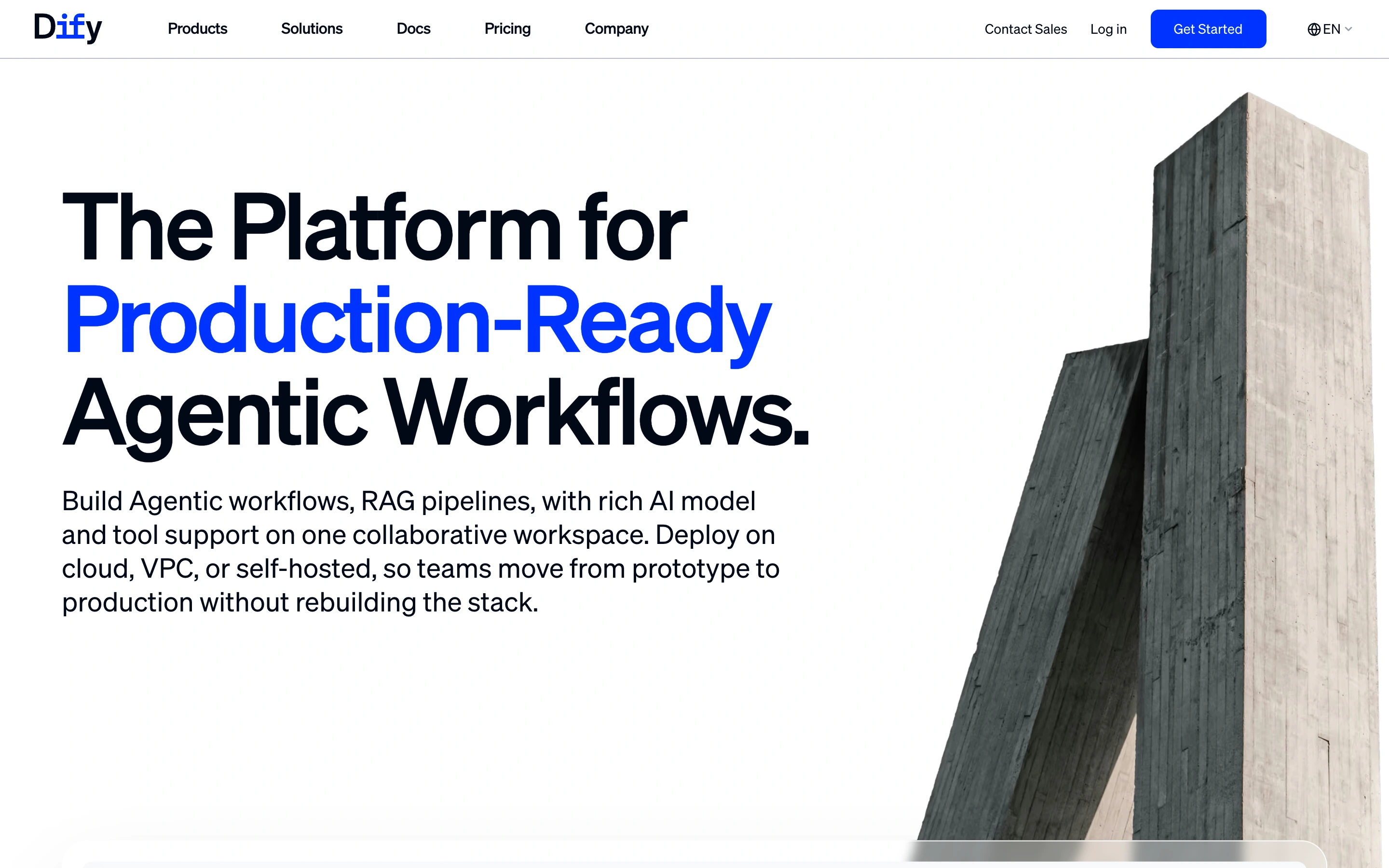Dify — captured interface