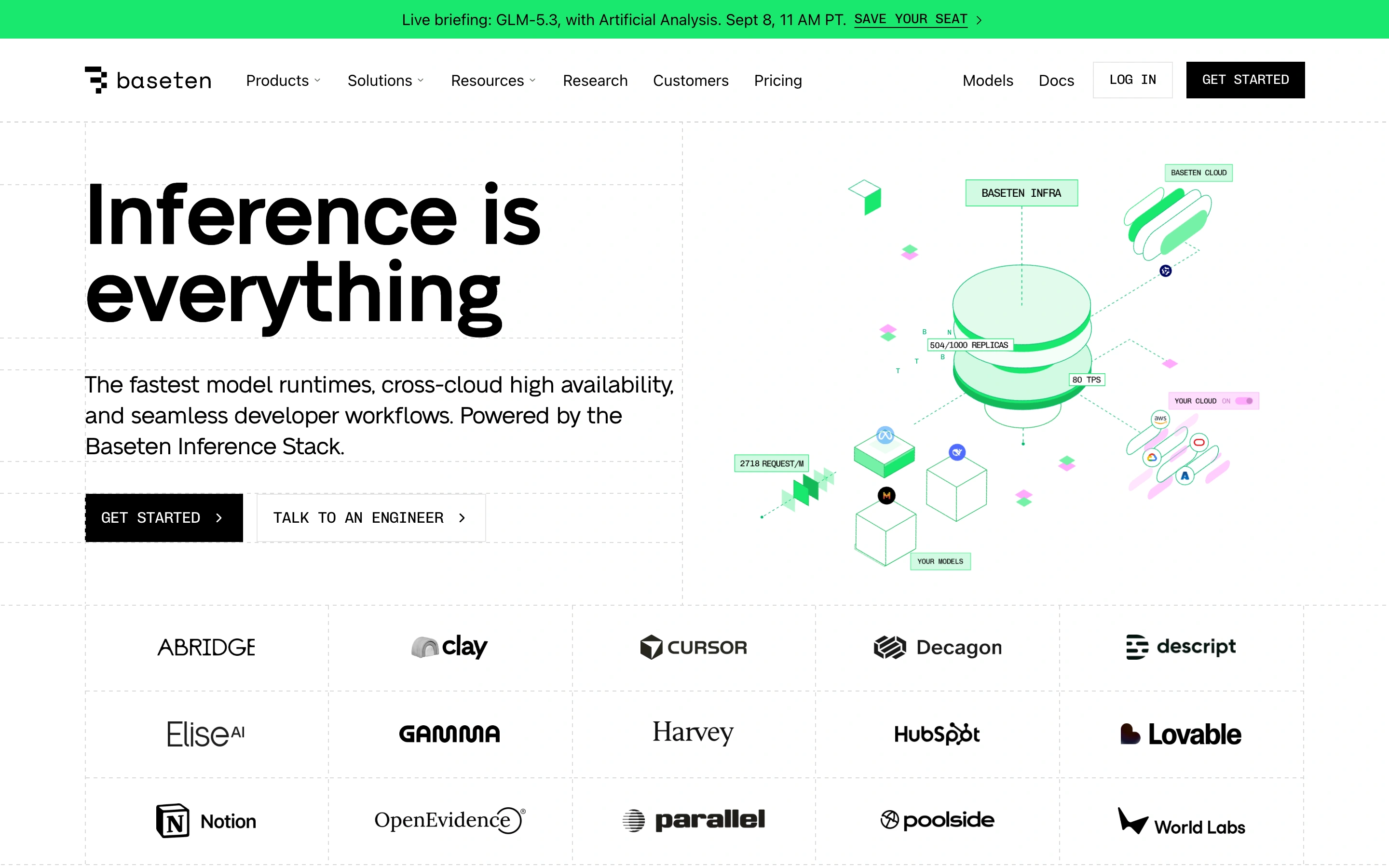 Baseten — captured interface