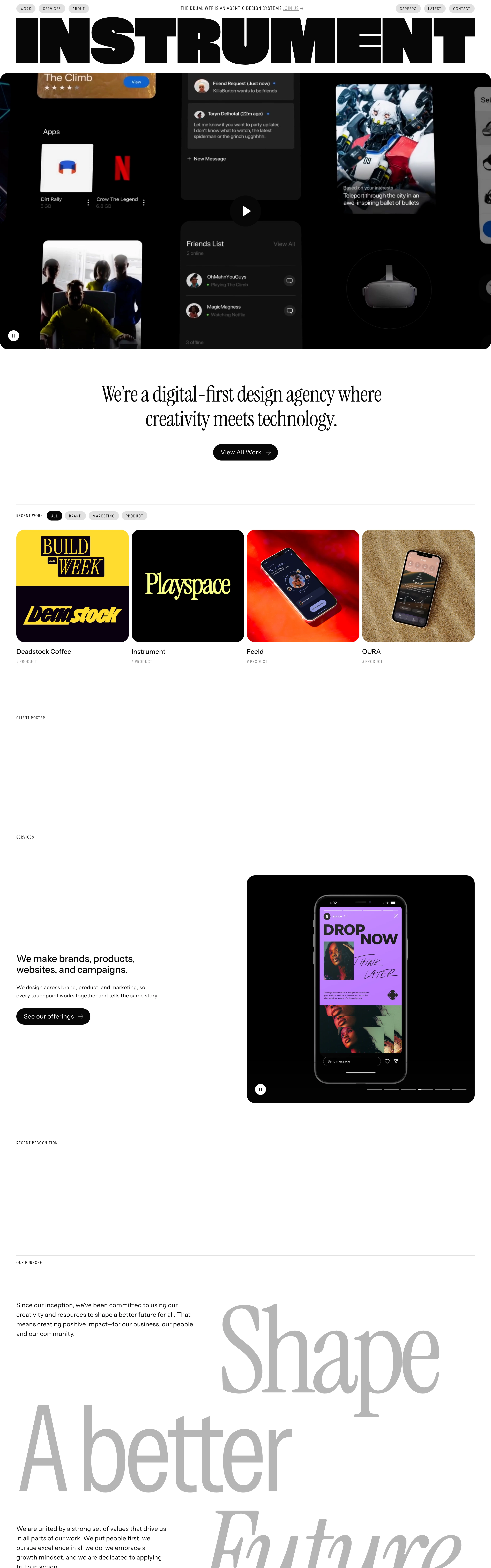 Instrument — captured interface