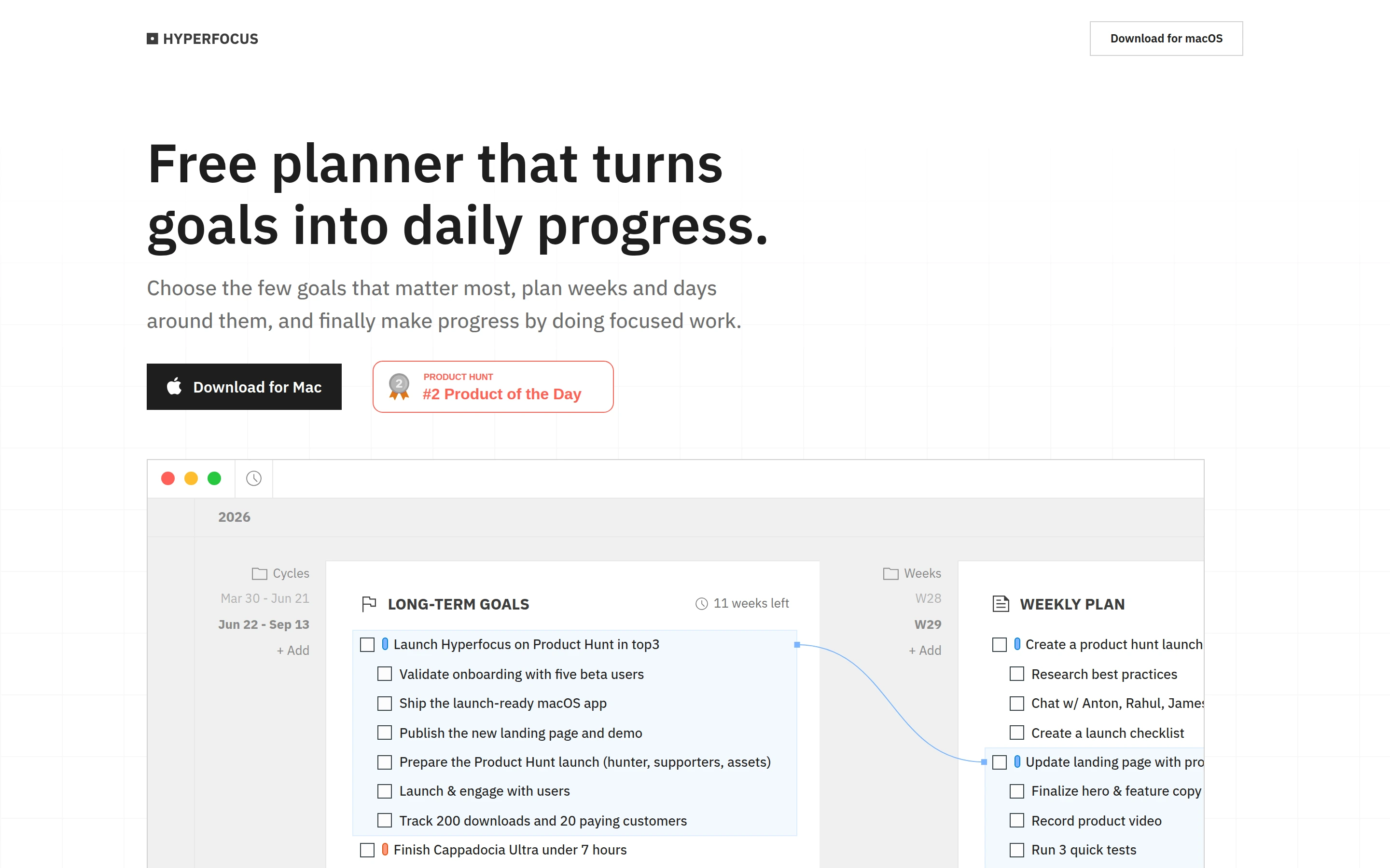 Hyperfocus — captured interface