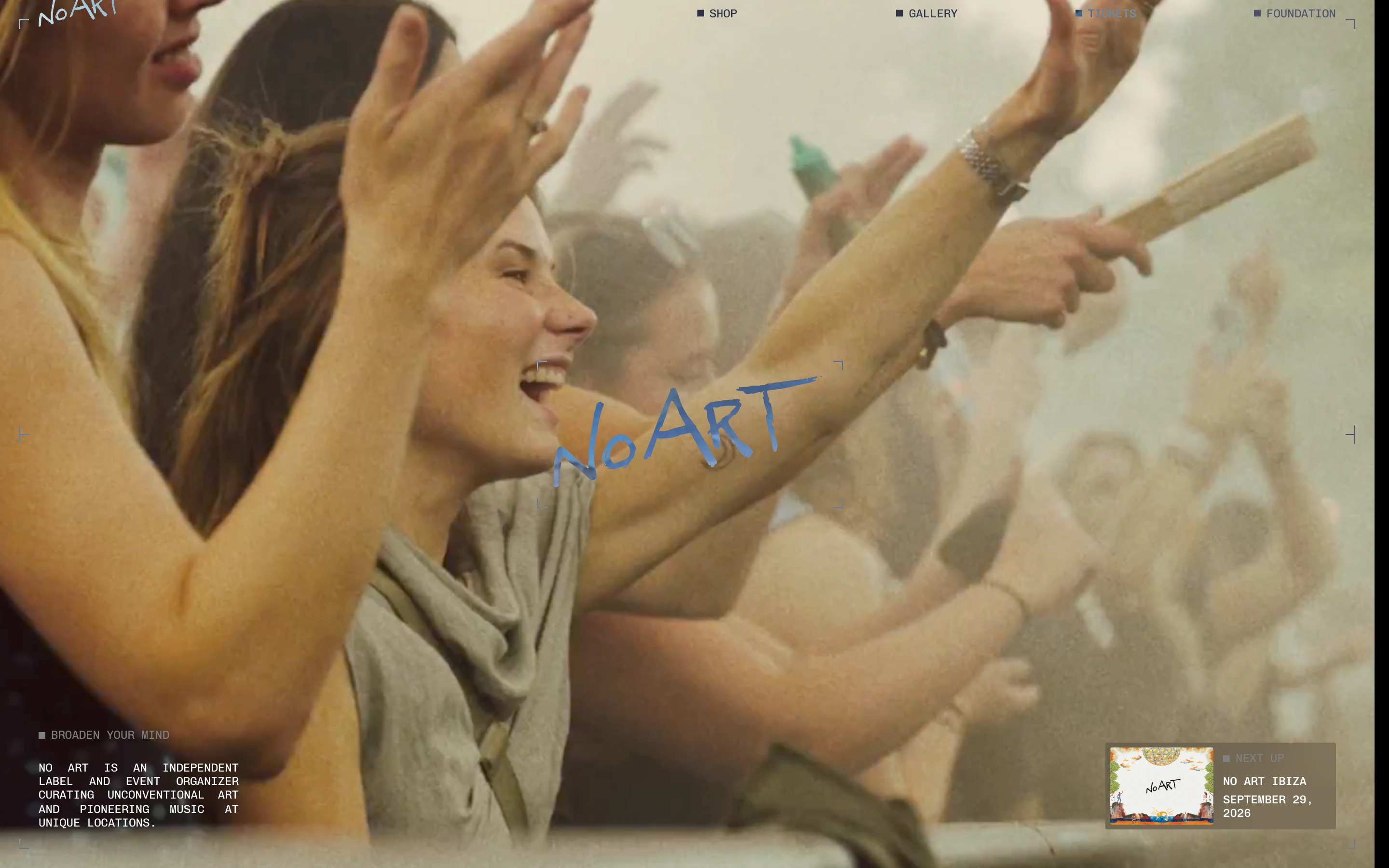 No Art — captured interface