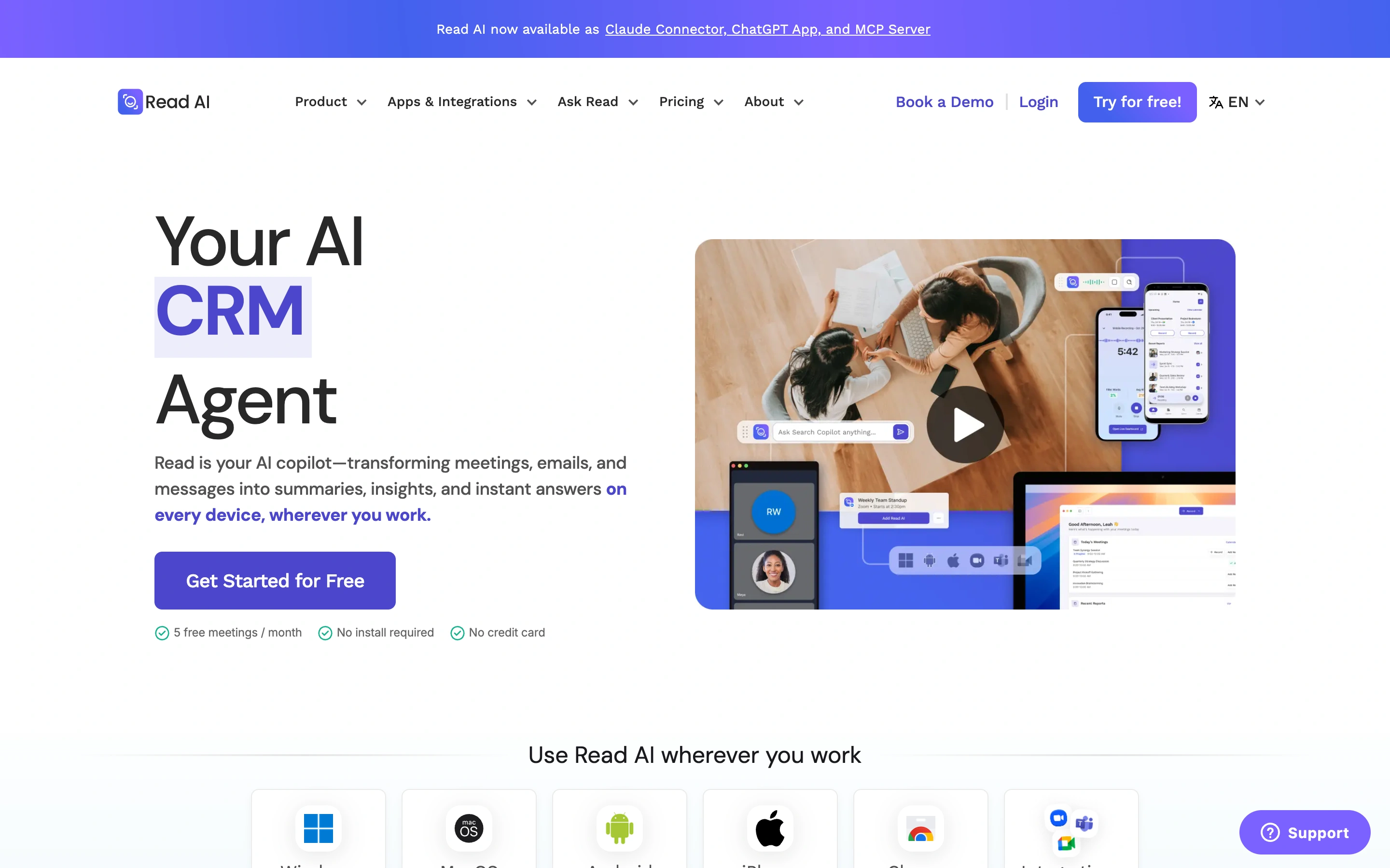 Read AI — captured interface