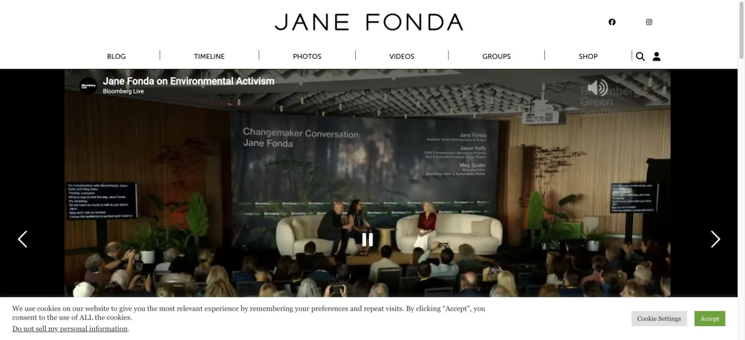 Jane Fonda — captured interface