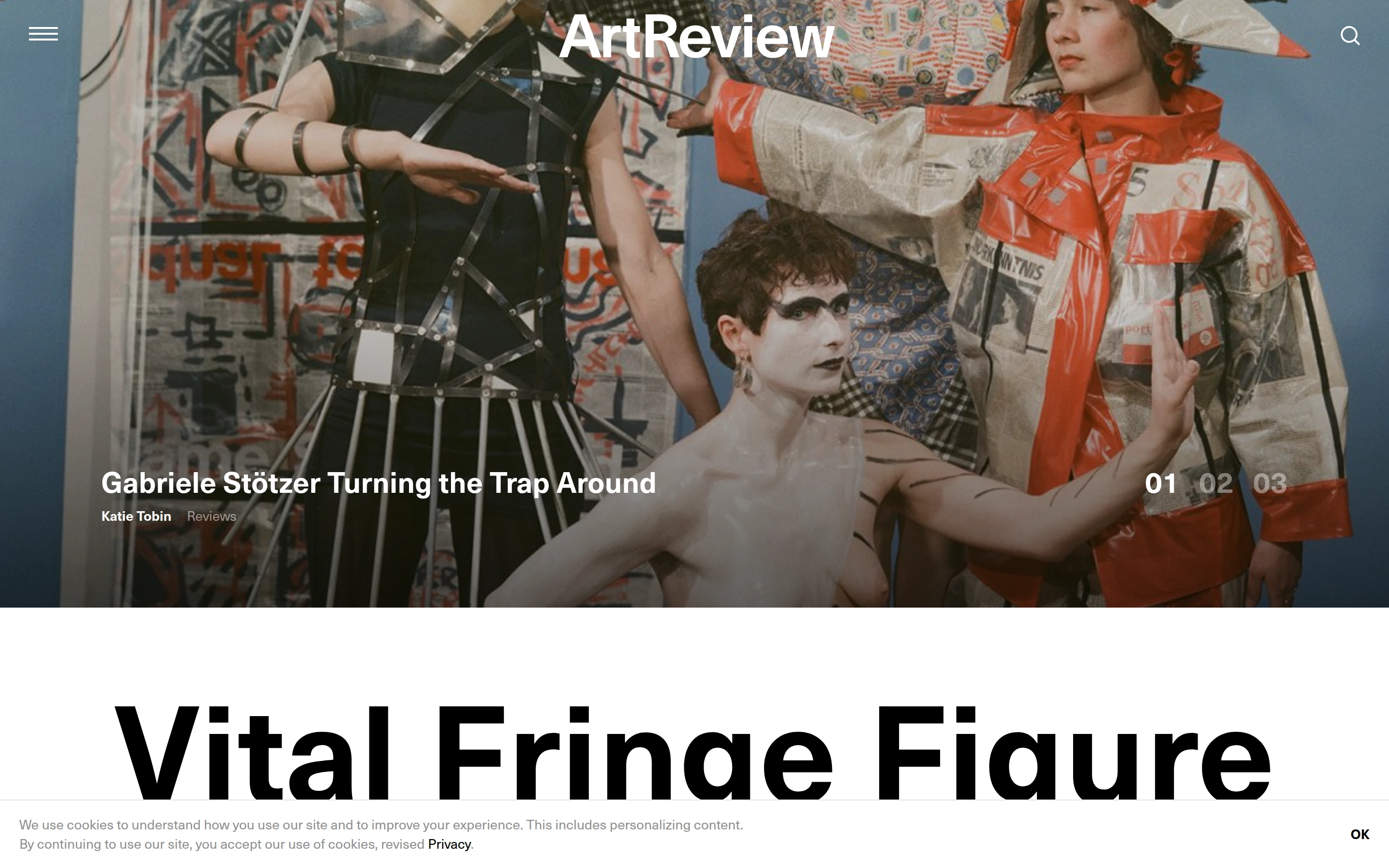 ArtReview — captured interface