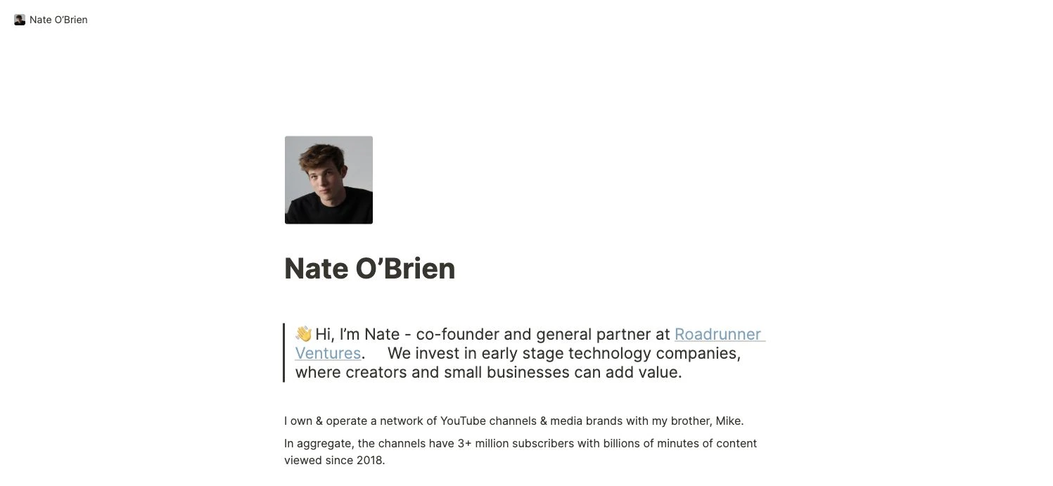 Nate O’Brien — captured interface