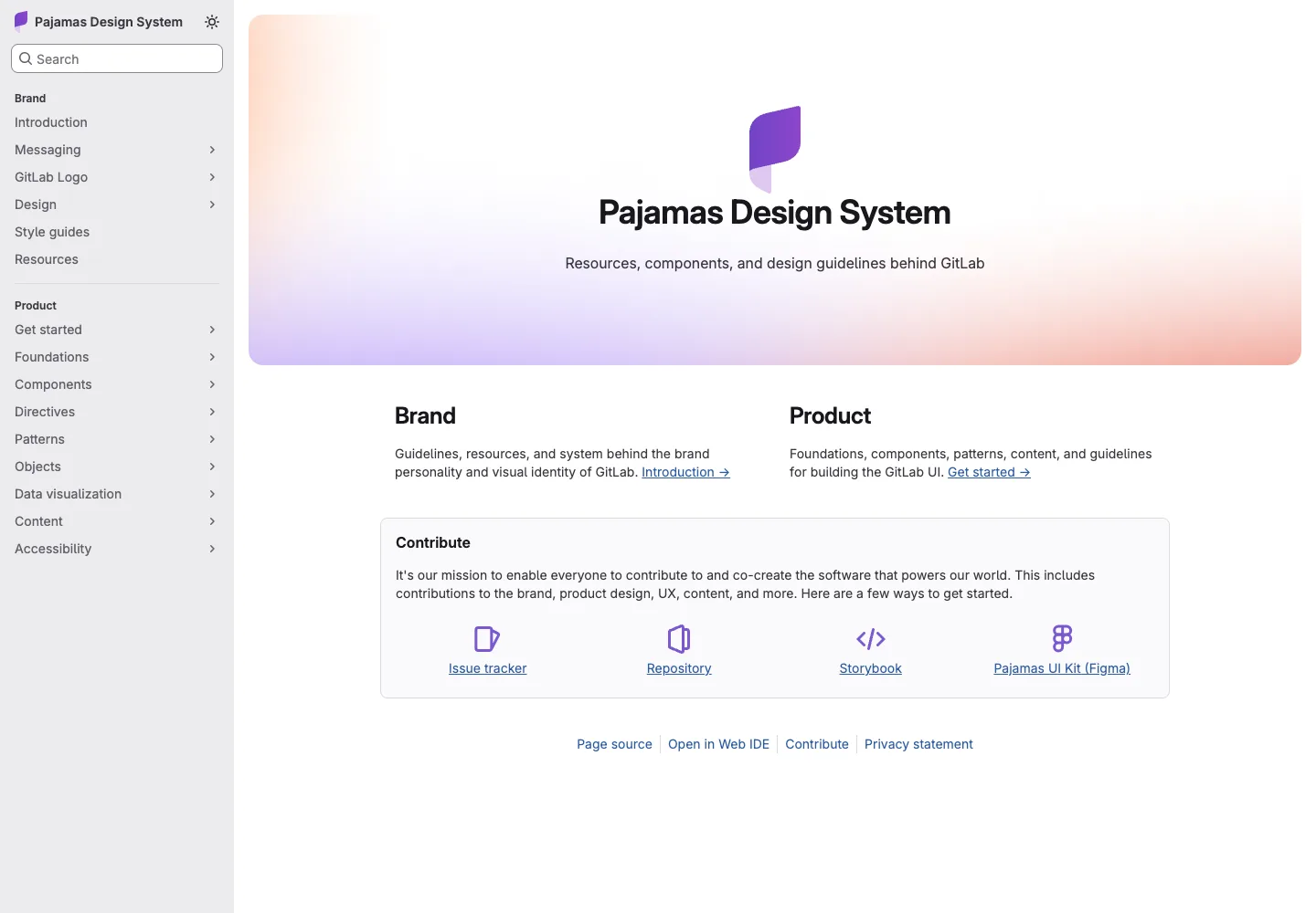 GitLab Pajamas — captured interface