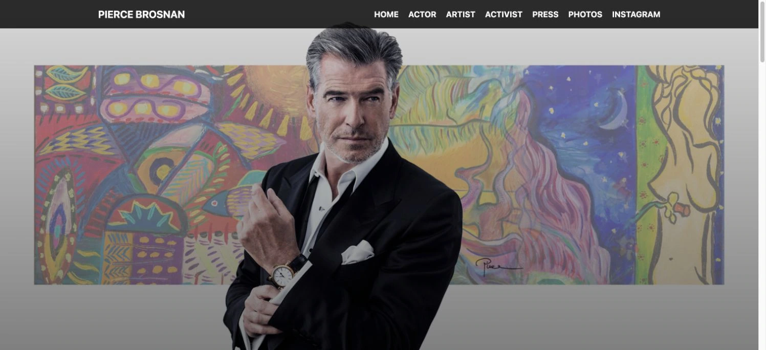 Pierce Brosnan — captured interface