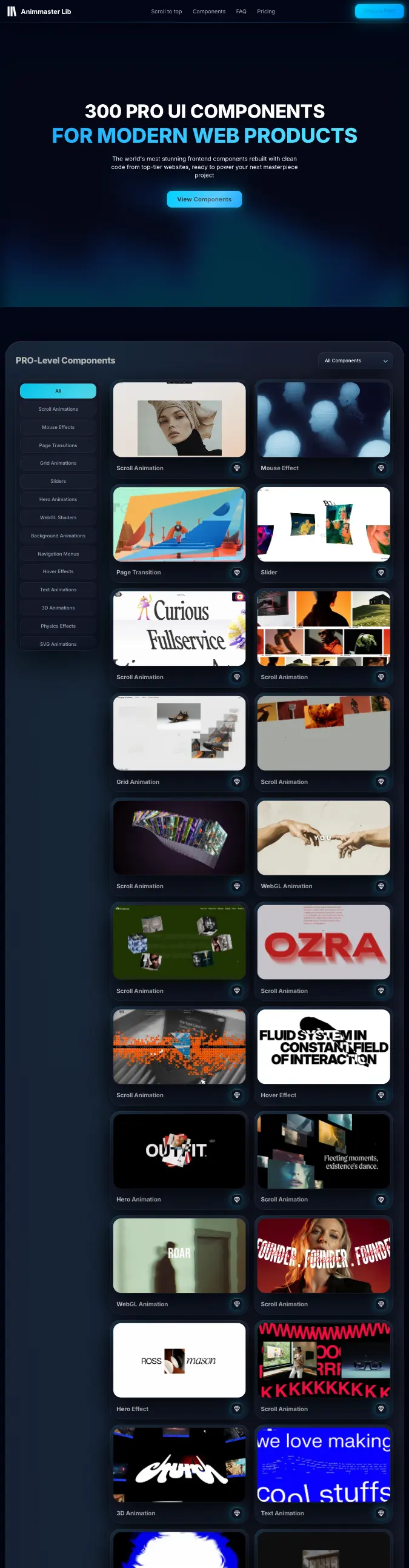 Animmaster Lib — captured interface