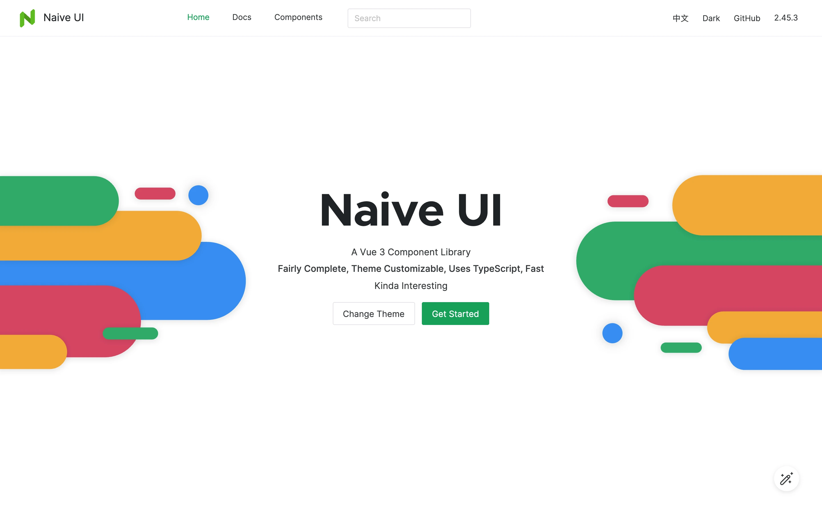 Naive UI — captured interface