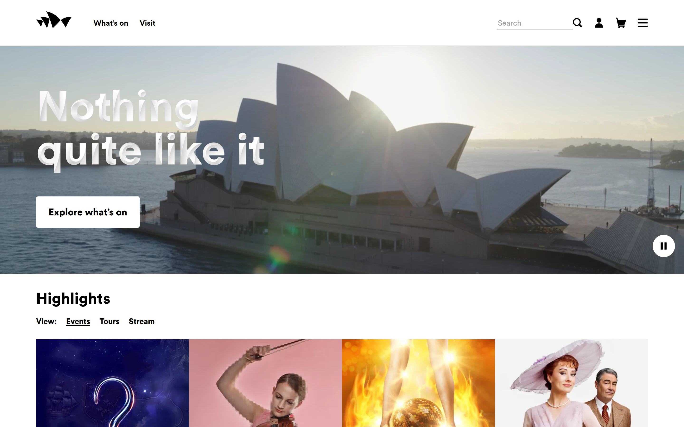 Sydney Opera House — captured interface