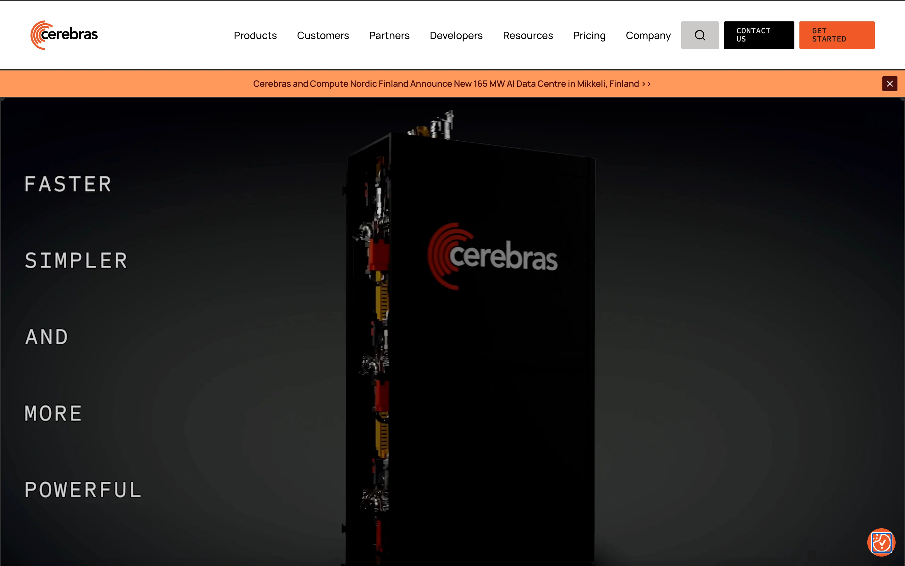 Cerebras — captured interface