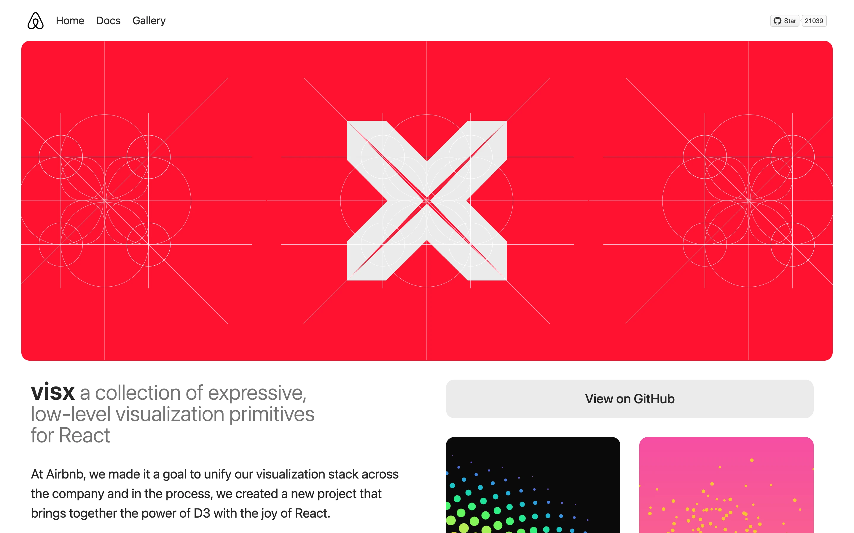Visx — captured interface