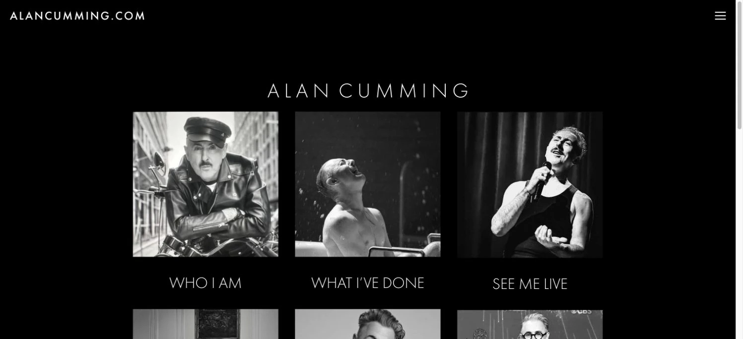 Alan Cumming — captured interface