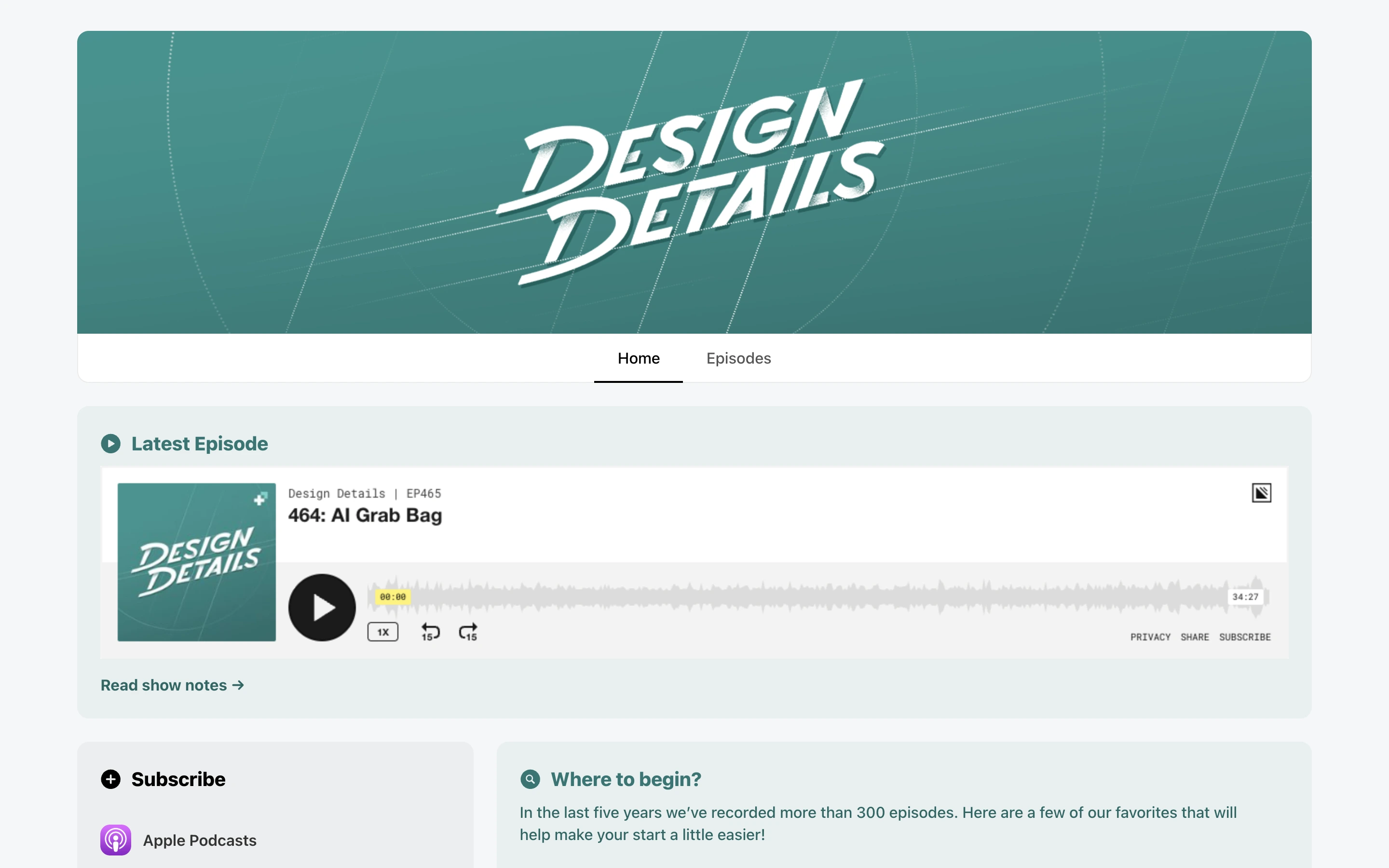 Design Details — captured interface